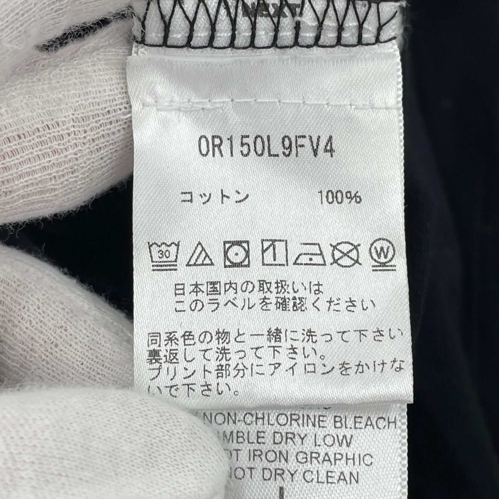 半袖Tシャツ 胸ロゴ 黒 (L) L ブラック