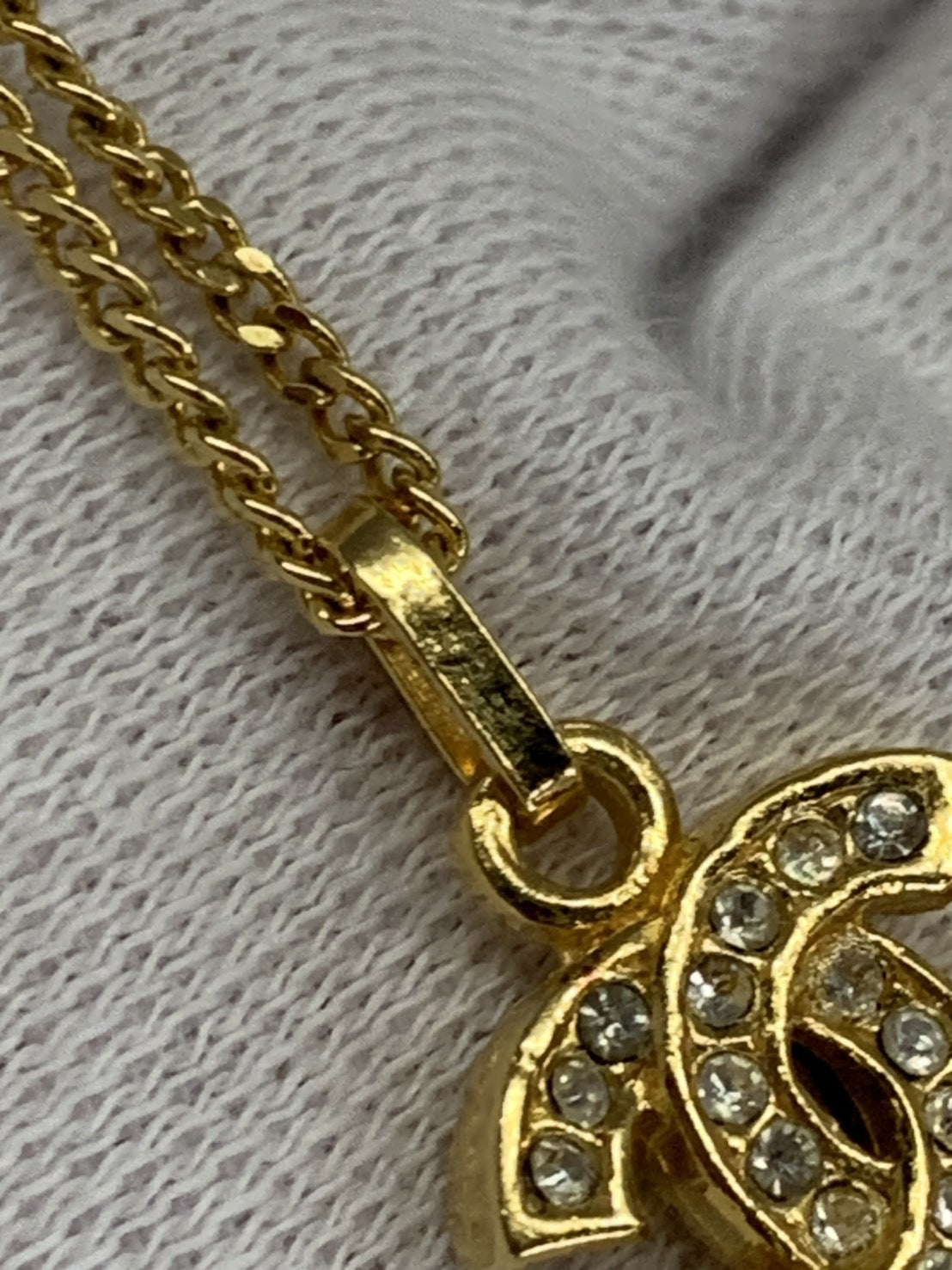 CHANEL ココマーク ネックレス ラインストーン