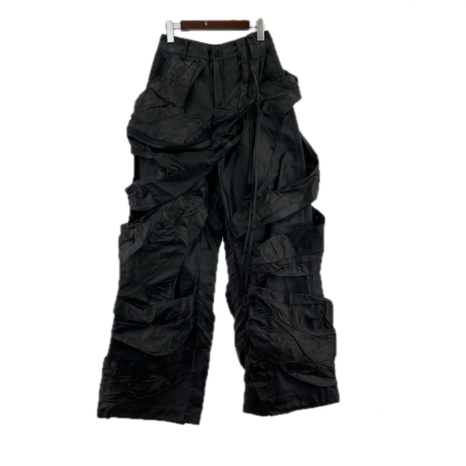 パンツ NUTEMPEROR PU LEATHER WIDE PANTS 2 ブラック