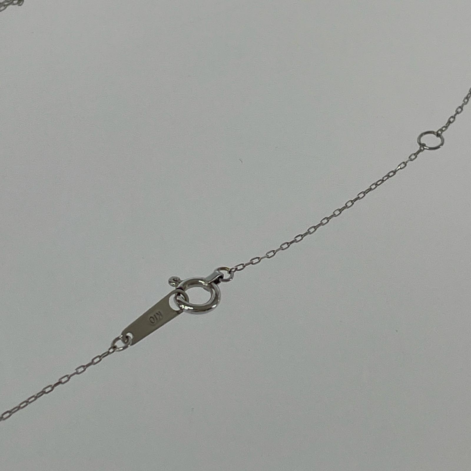ネックレス K10 ネックレス 0.6g シルバー