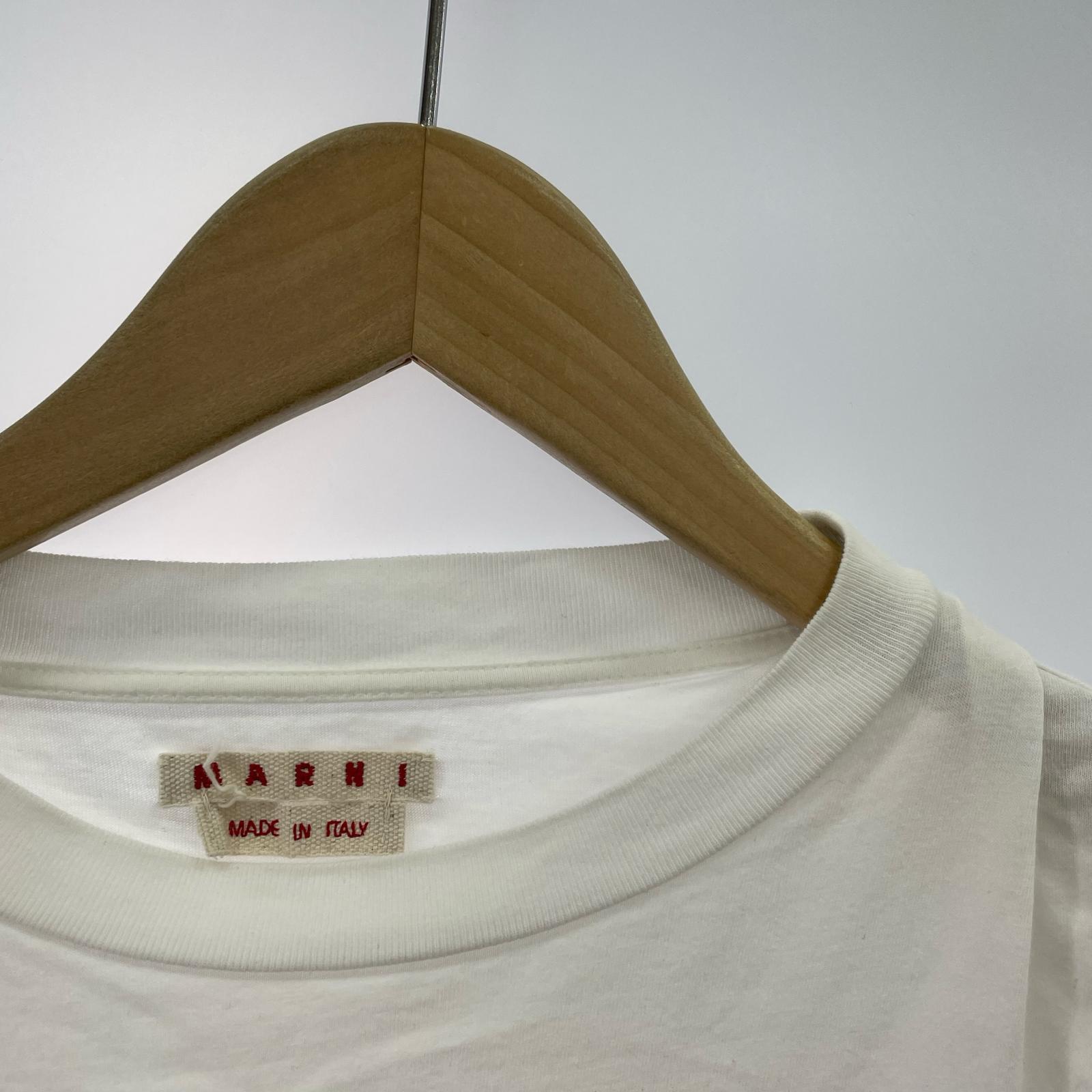 長袖Tシャツ ロゴプリント LSカットソー WHT 40 ホワイト