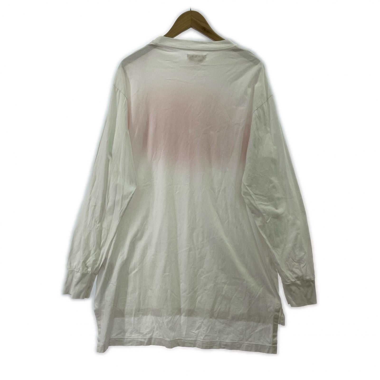 長袖Tシャツ ロゴプリント LSカットソー WHT 40 ホワイト