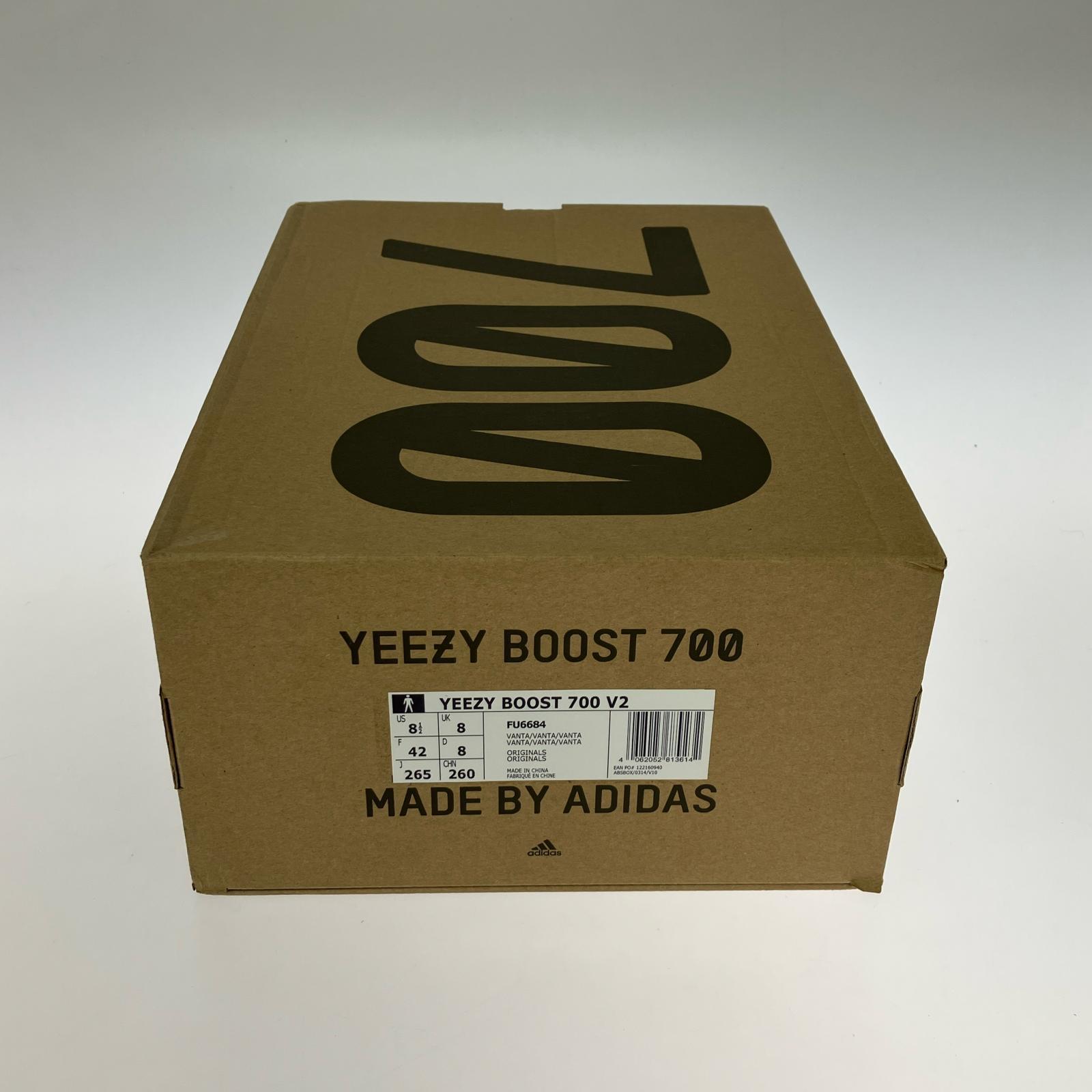 スニーカー YEEZY BOOST 700 V2 VANTA 黒 (26.5㎝) 26.5cm (US8 1/2 UK8 EU43) ブラック
