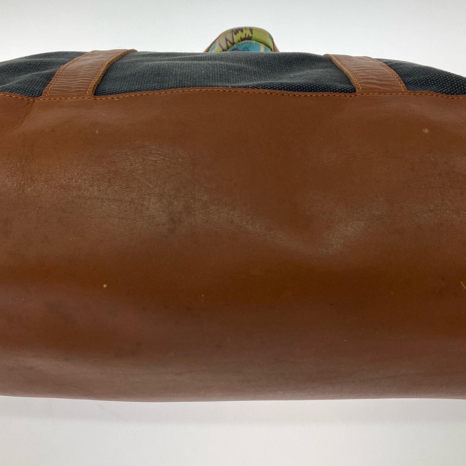 その他バッグ 牛革 キャンバス トートバッグ 紺 ネイビー