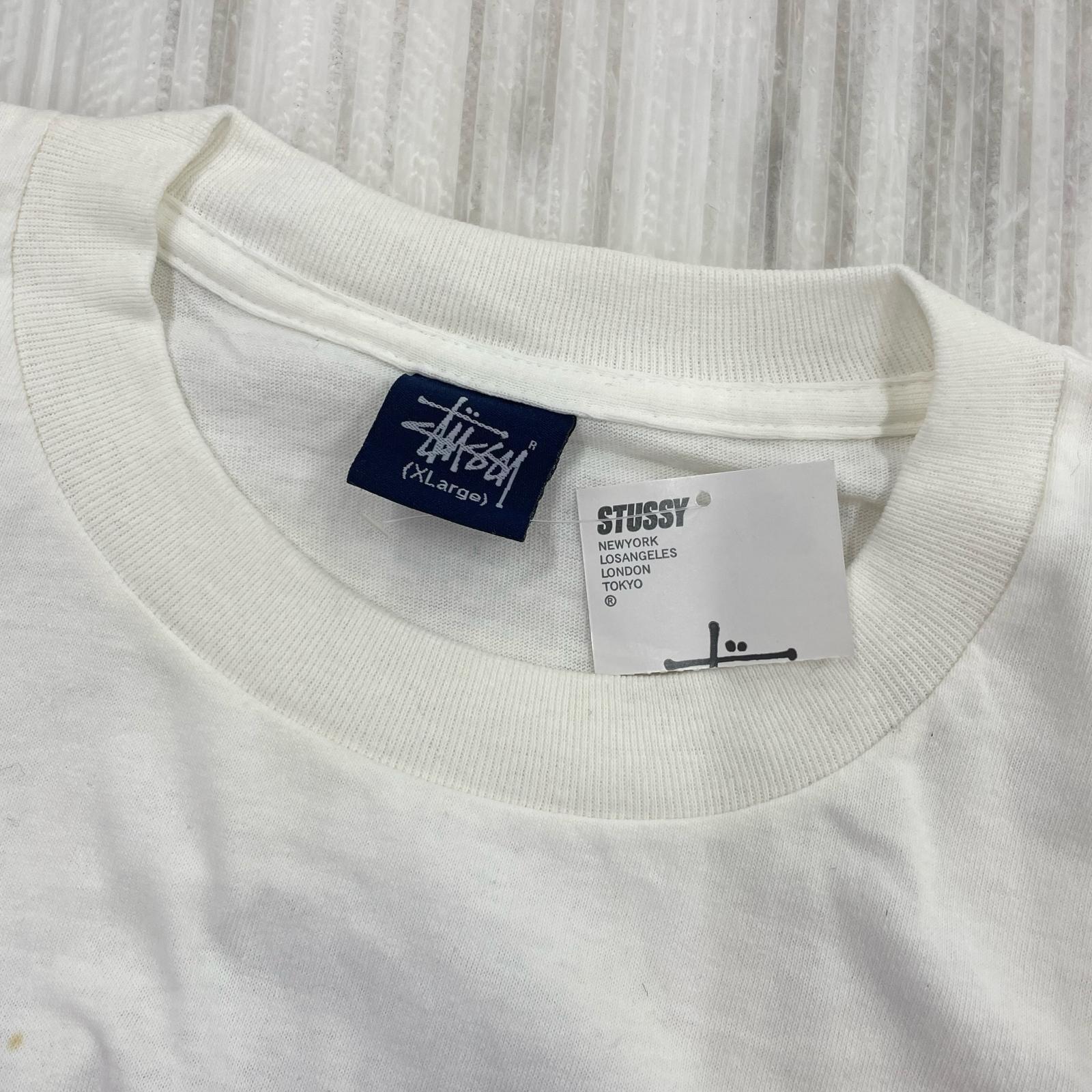 その他トップス STUSSY BIG FATTY Tシャツ ホワイト XL 汚れ ホワイト