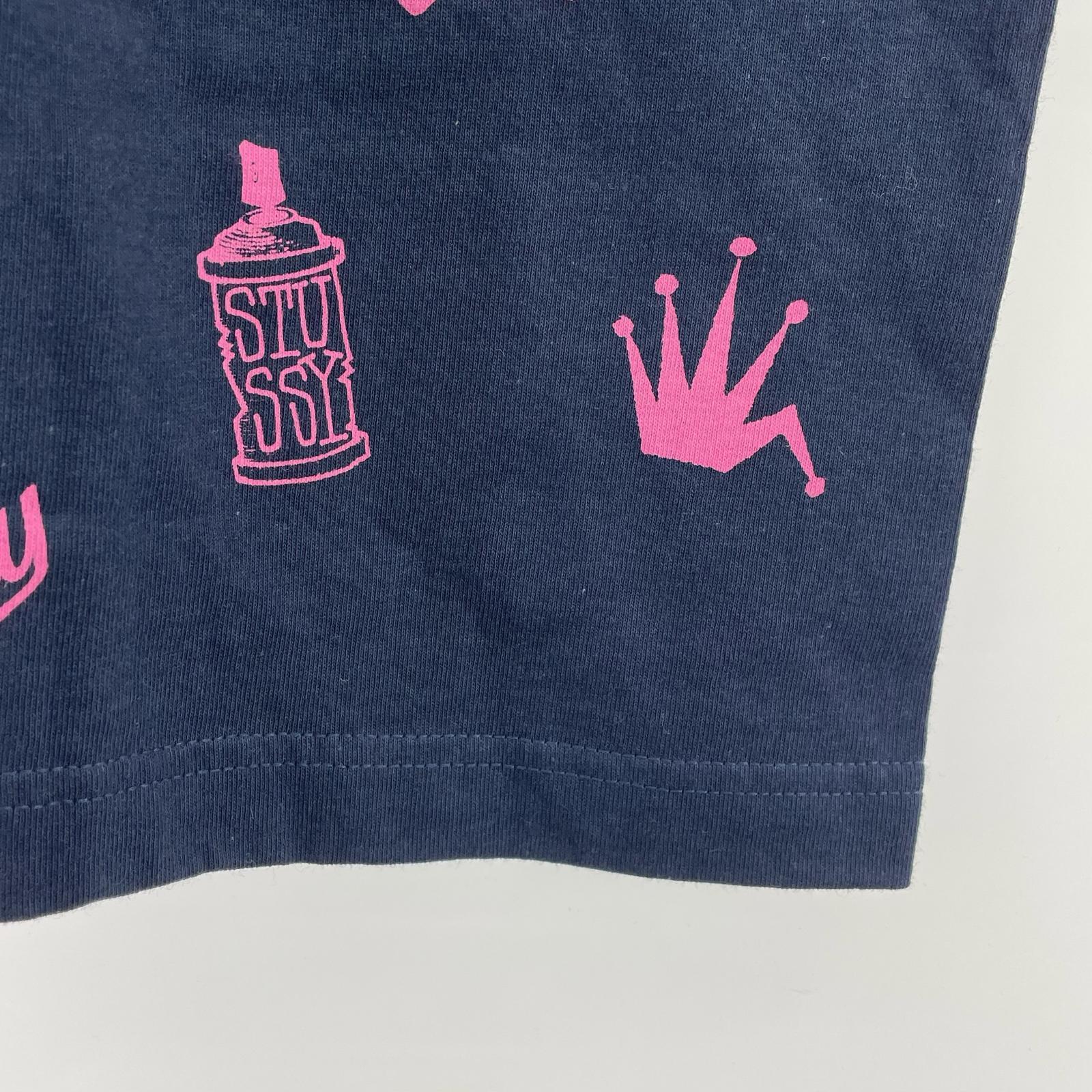 その他トップス STUSSY LOSTA LOGOS Tシャツ ネイビー XL