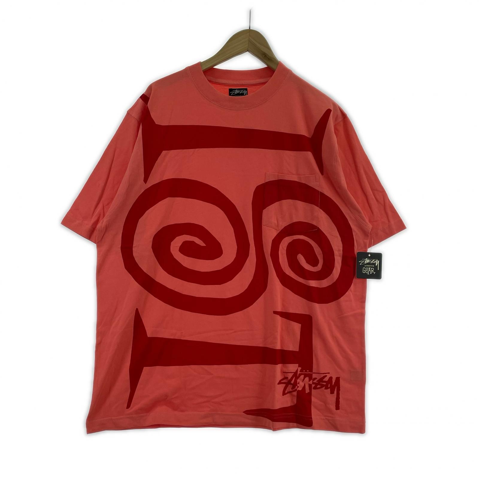 その他トップス STUSSY IST Tシャツ サーモンピンク XL