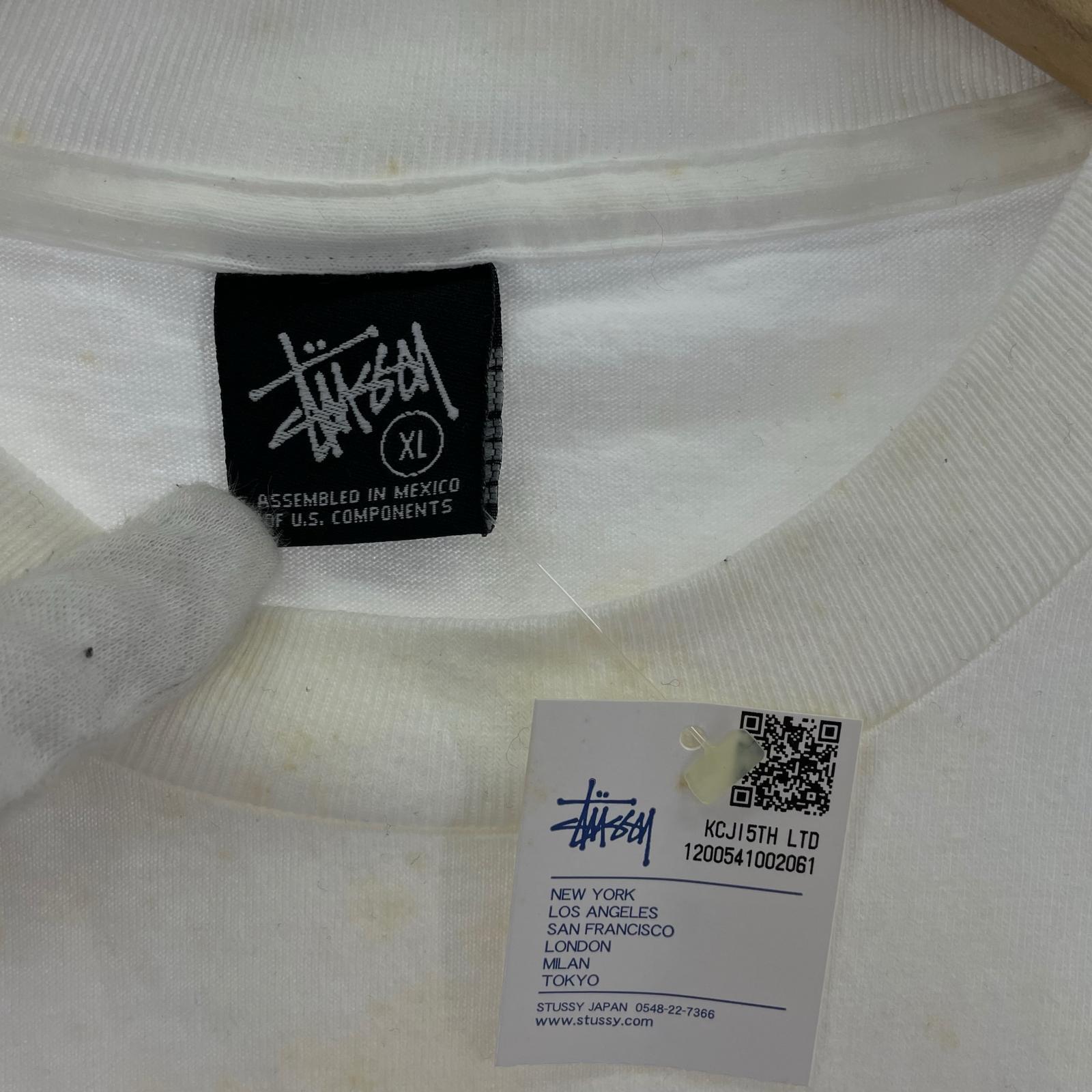 その他トップス STUSSY KCJI5TH LTD Tシャツ ホワイト XL 汚れ ホワイト