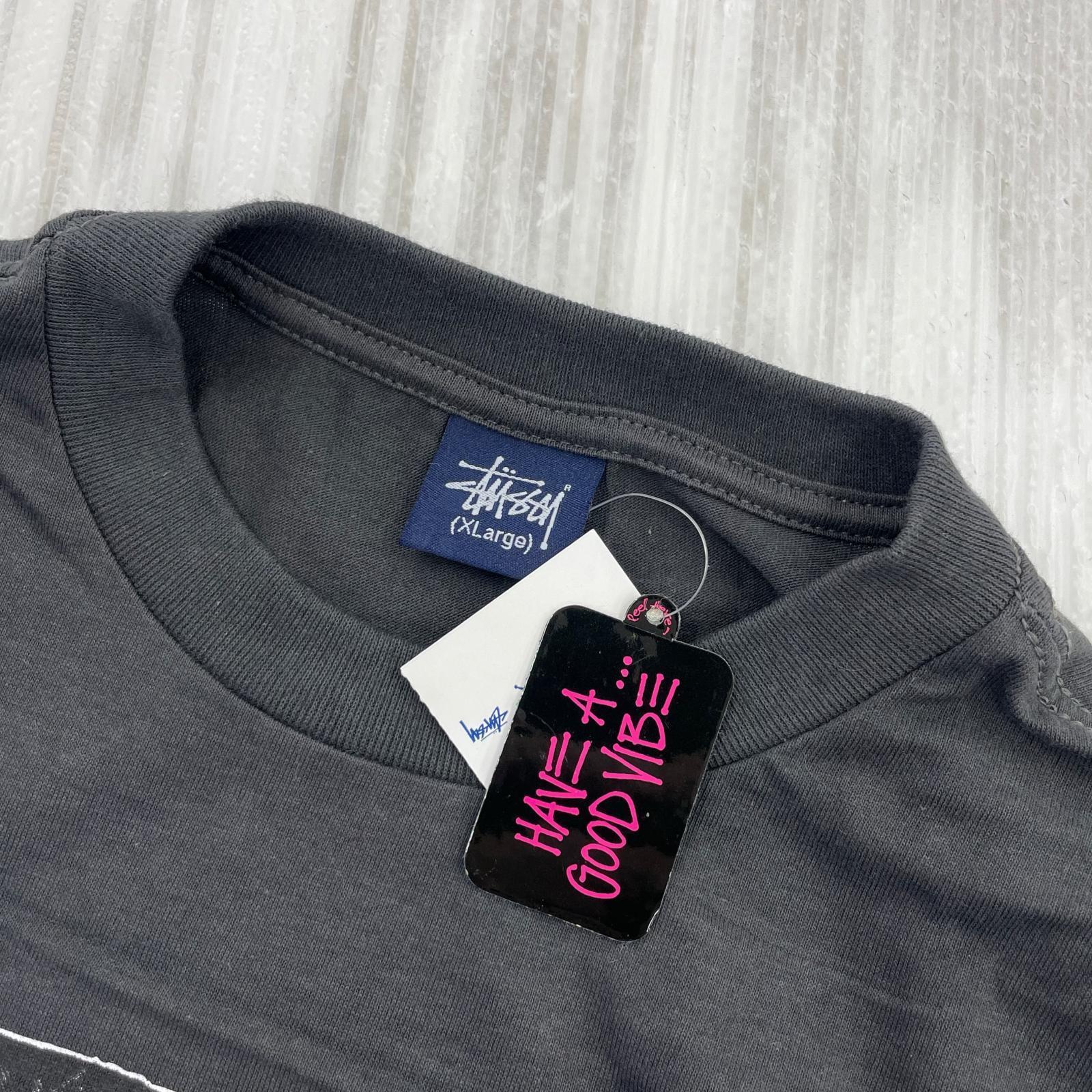その他トップス STUSSY ZAIRECHAP ロングスリーブT スミクロ XL グレー