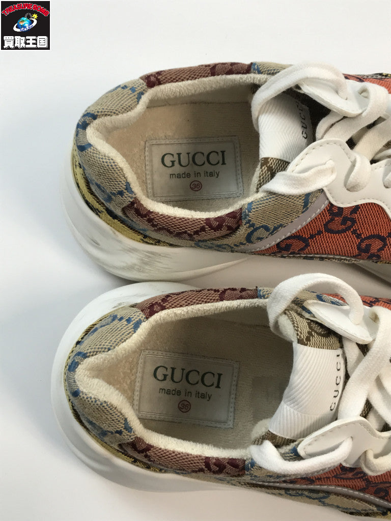 GUCCI ライトンGGロゴスニーカー
