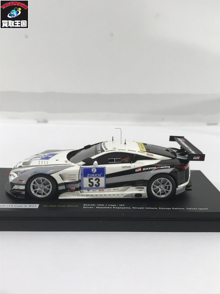 EBBRO LEXUS LFA CODE X #53 GAZOO RACING 2015 スケールカー