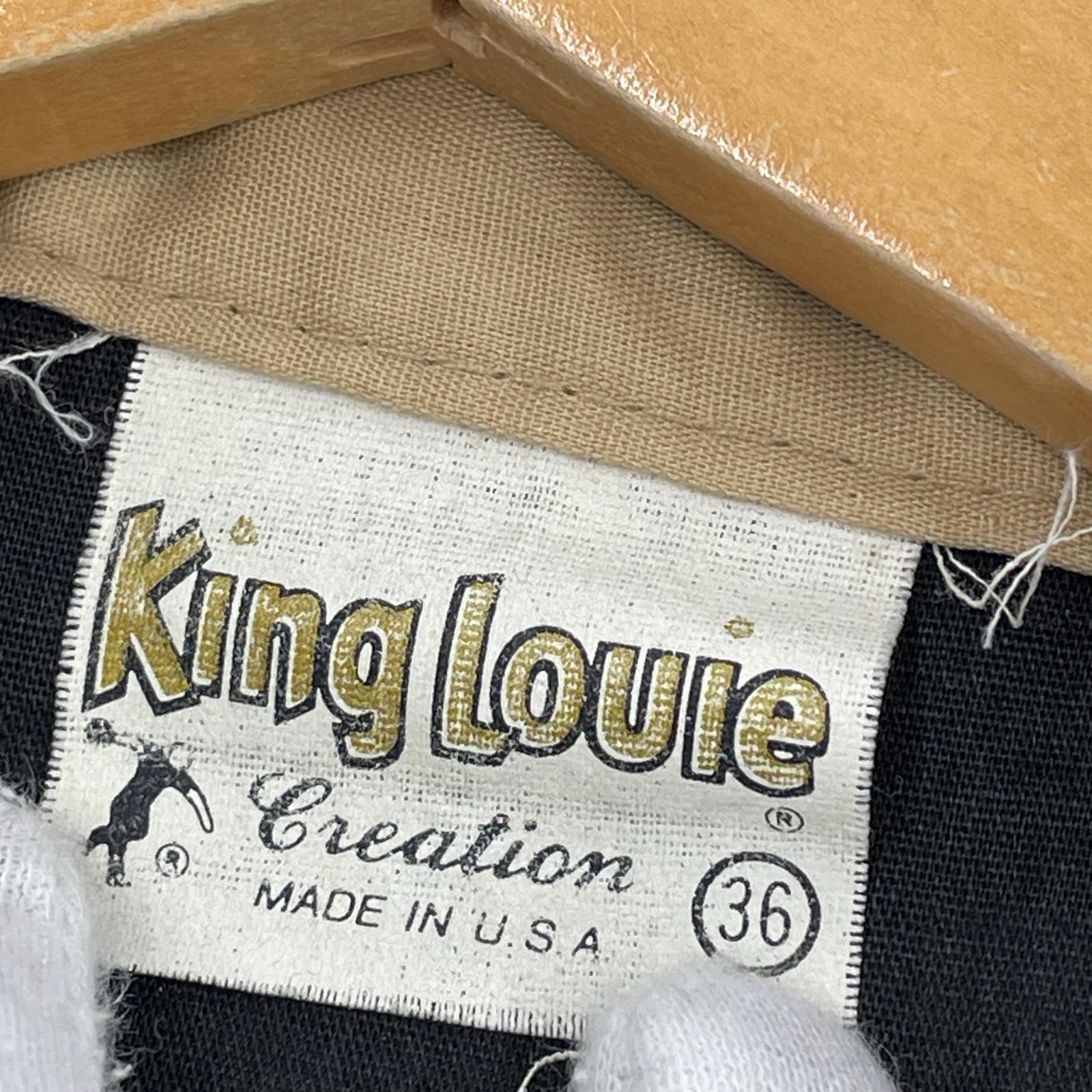 半袖シャツ KING LOUIS ボーリングシャツ 黒(36) 36 ブラック
