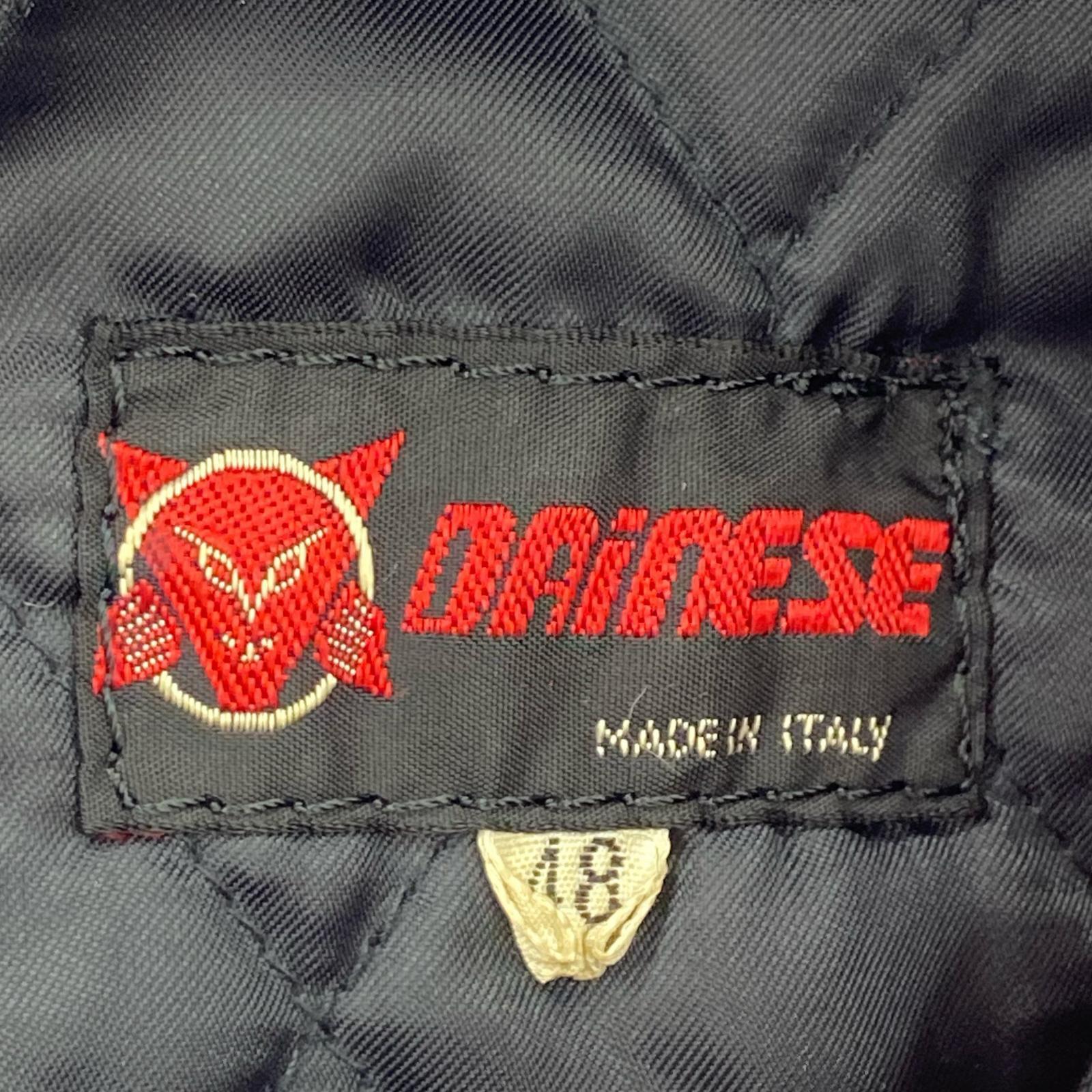 ライダースジャケット DAINESE イタリア製 レザーライダース 赤 黒 (48) 48