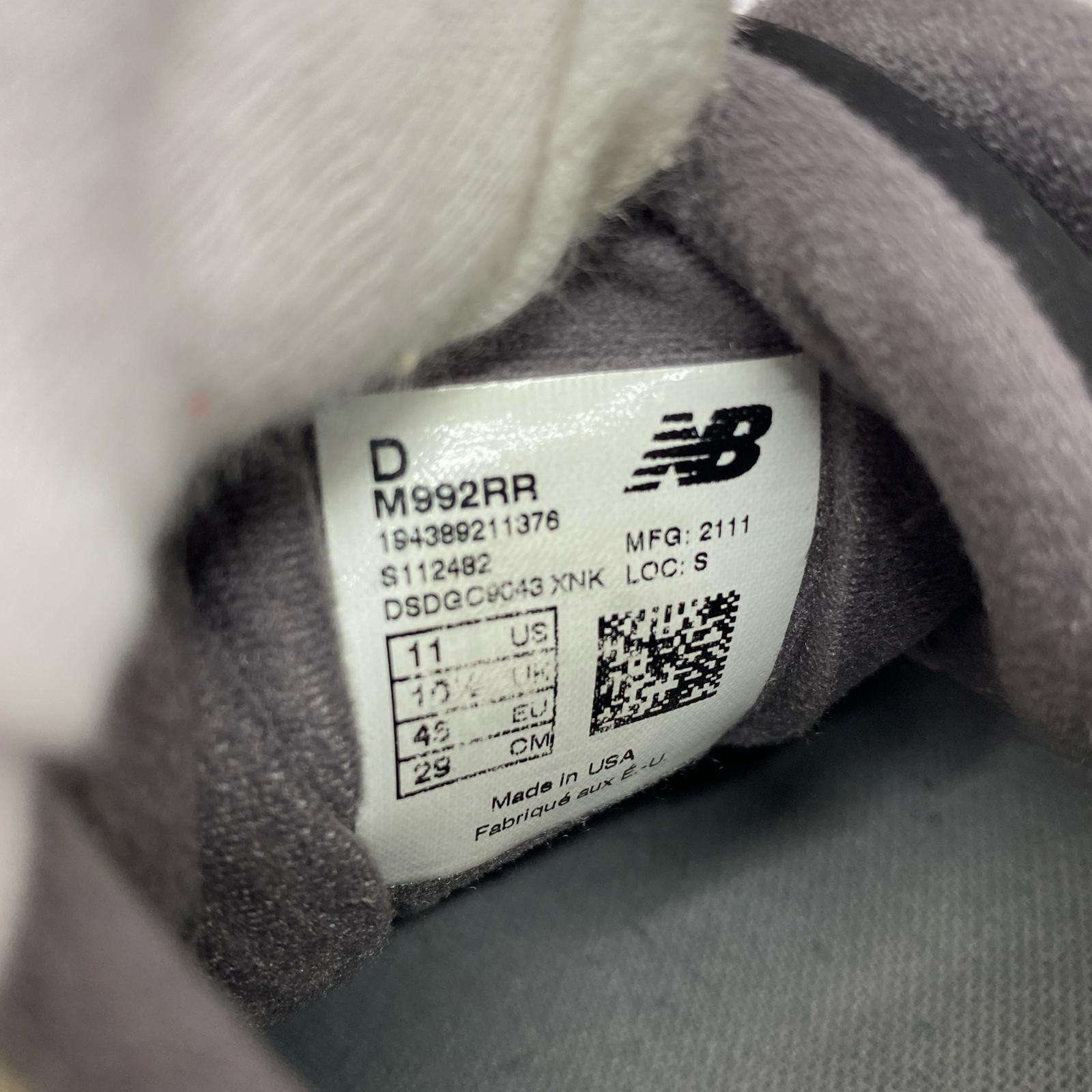 スニーカー NEW BALANCE M992RR スニーカー 29.0 マルチ 29cm (US11 UK10 1/2 EU48) マルチカラー
