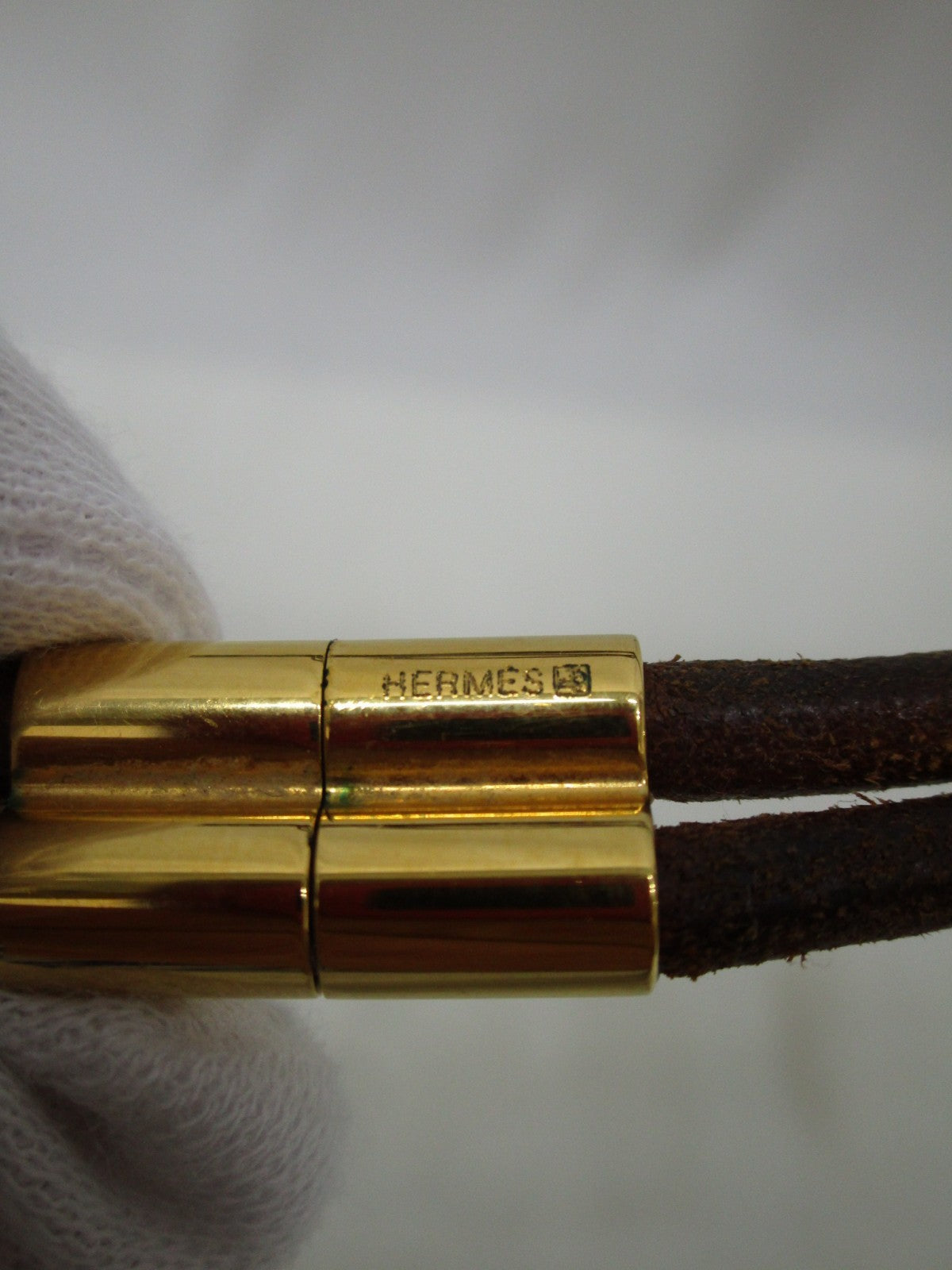 HERMES レザーチョーカー