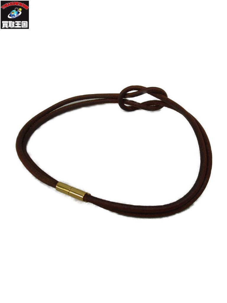 HERMES レザーチョーカー