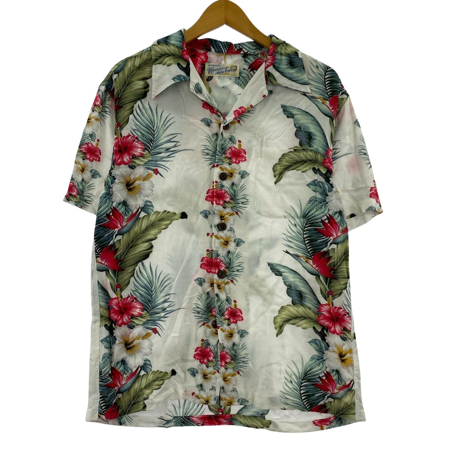 半袖シャツ 90s HAWAIIAN ALOHA TROPICAL シャツ