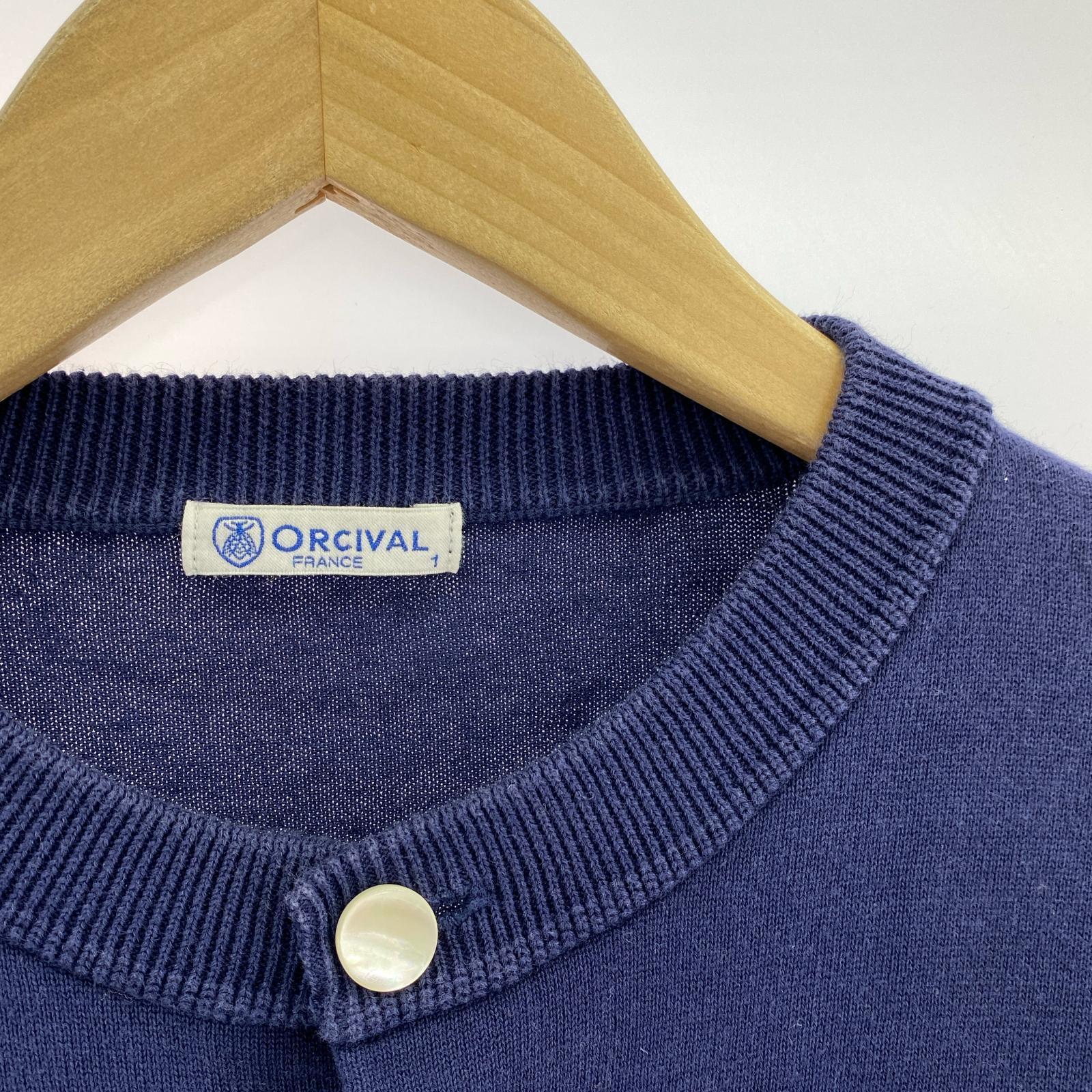 カーディガン ORCIVAL カーディガン ネイビー