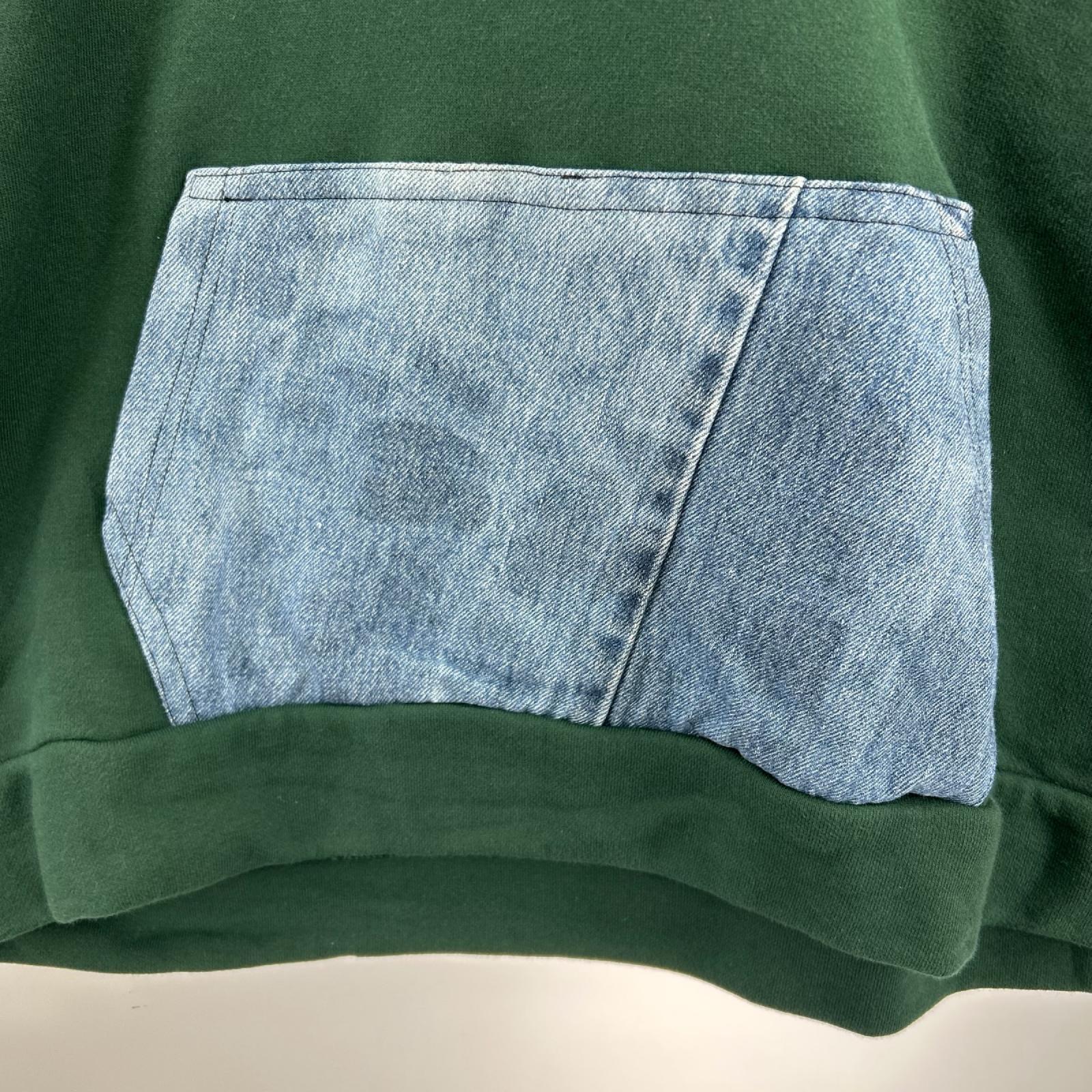 パーカー MADEFFECT 後付けパーカー 緑 (XL) グリーン