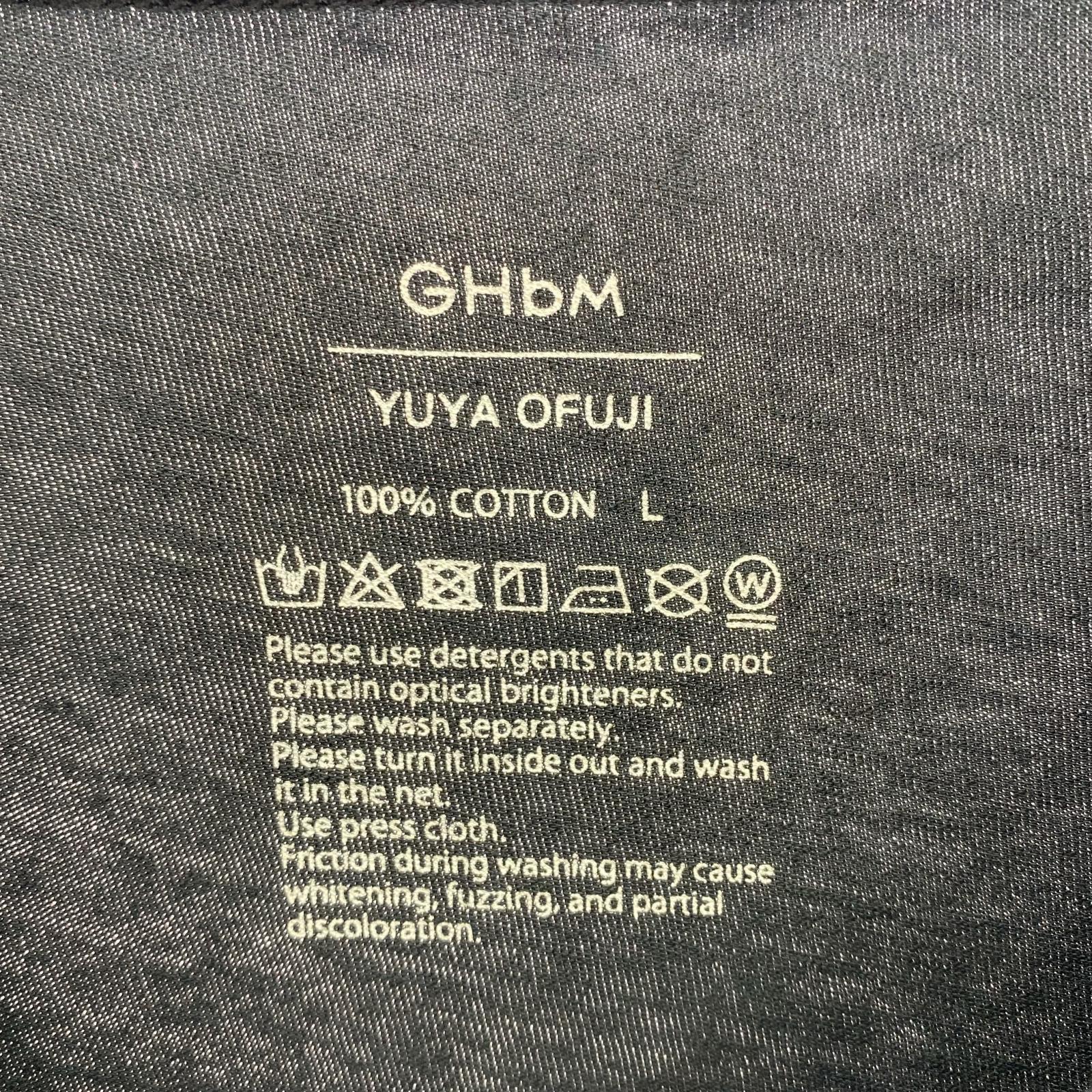 半袖Tシャツ Embroidery Cotton Wide L ブラック