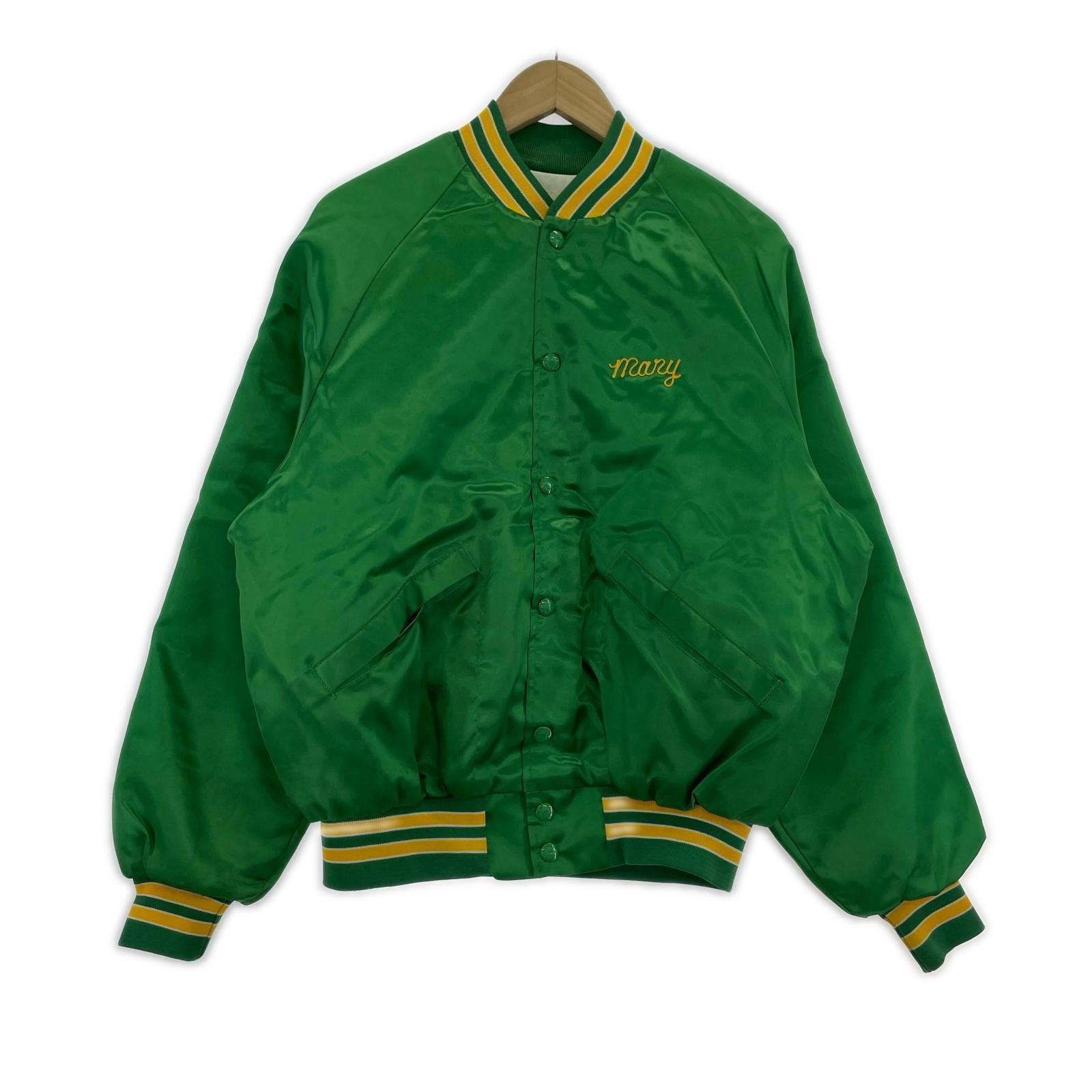 ジャケット King Louie GREENスタジャン USA製 M グリーン