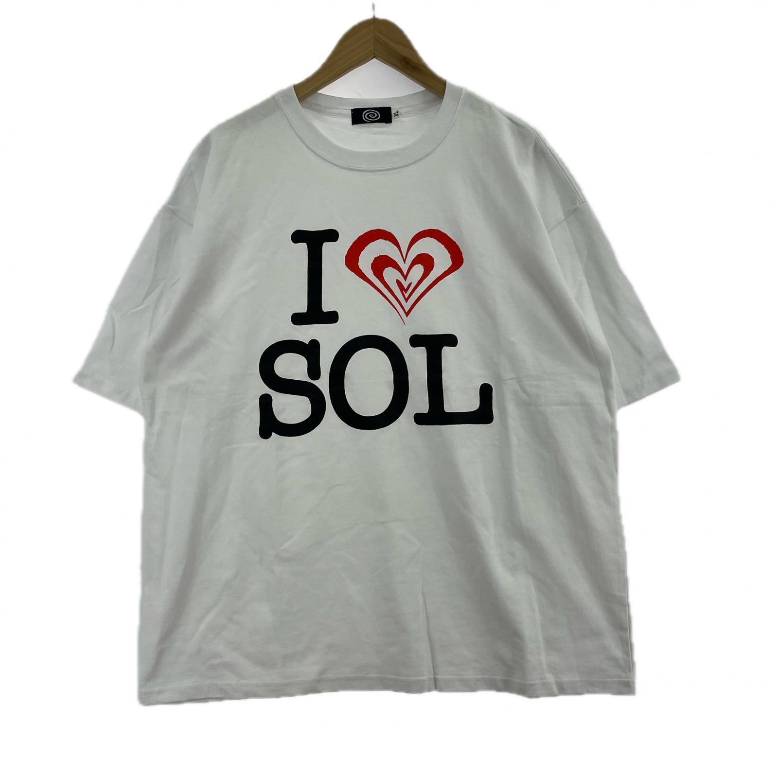 半袖Tシャツ sol soonerorlater I LOVE SOL Tシャツ (XL) 白 ホワイト