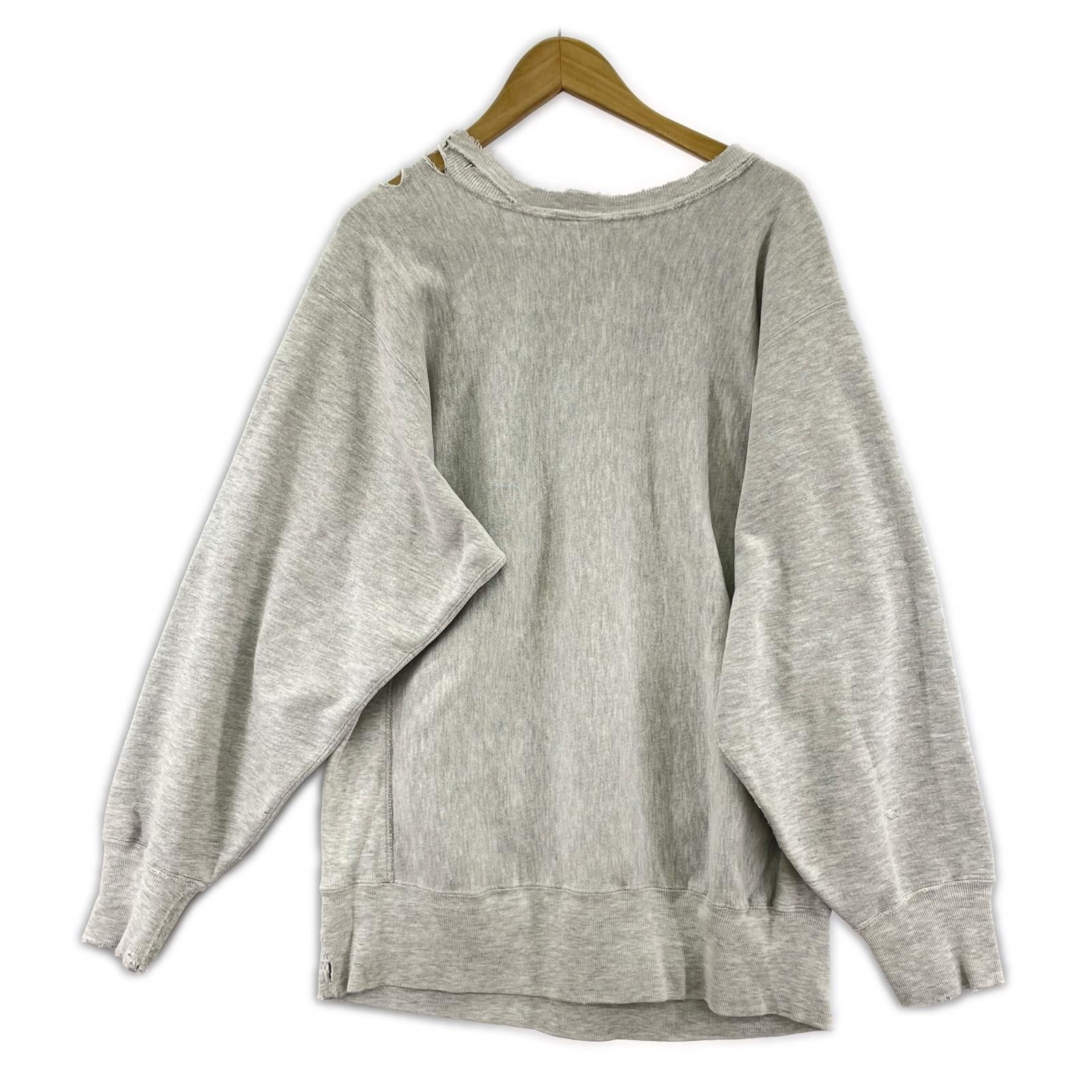 スウェット 90s/XL/目無し グレー