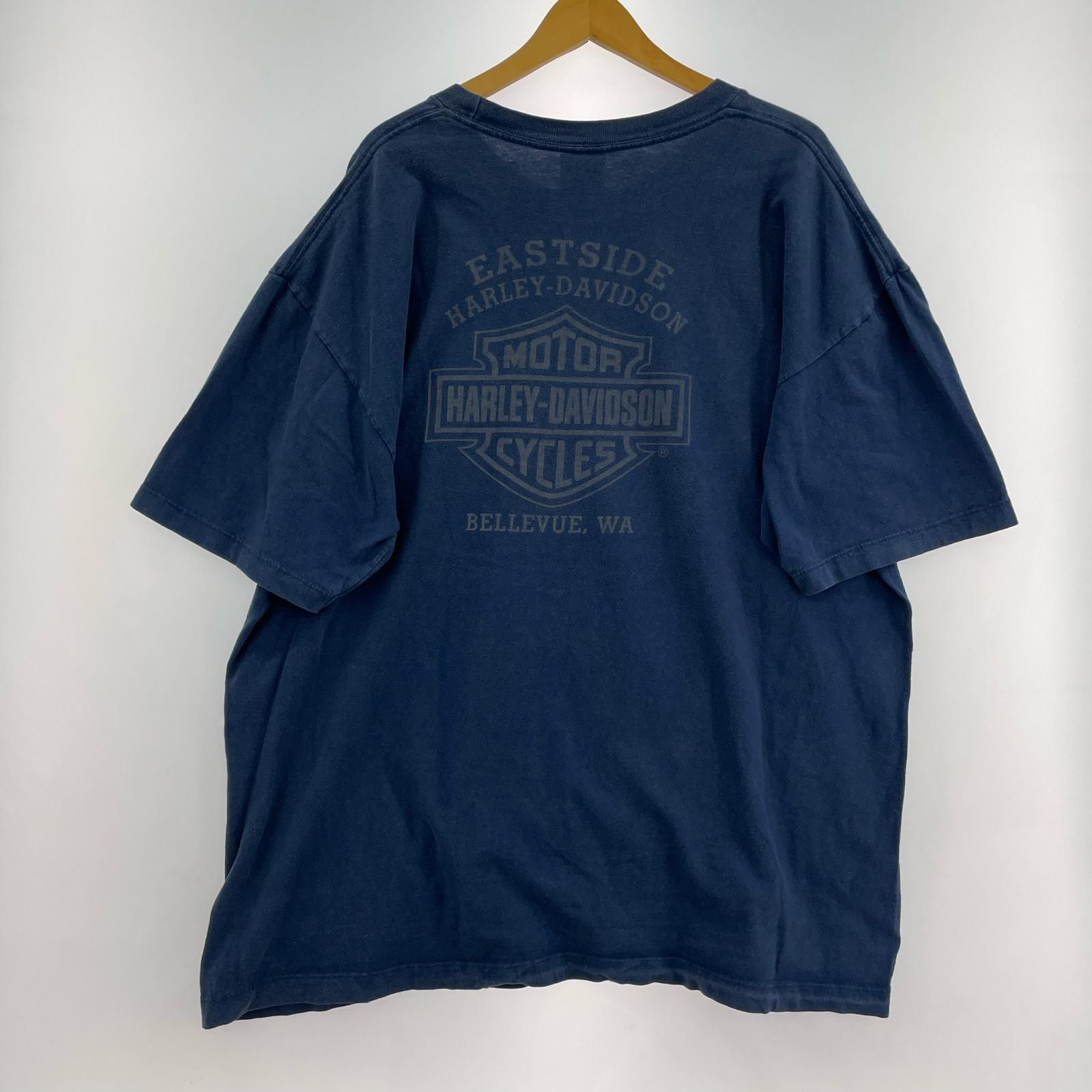 半袖Tシャツ 両面プリントTee ブルー