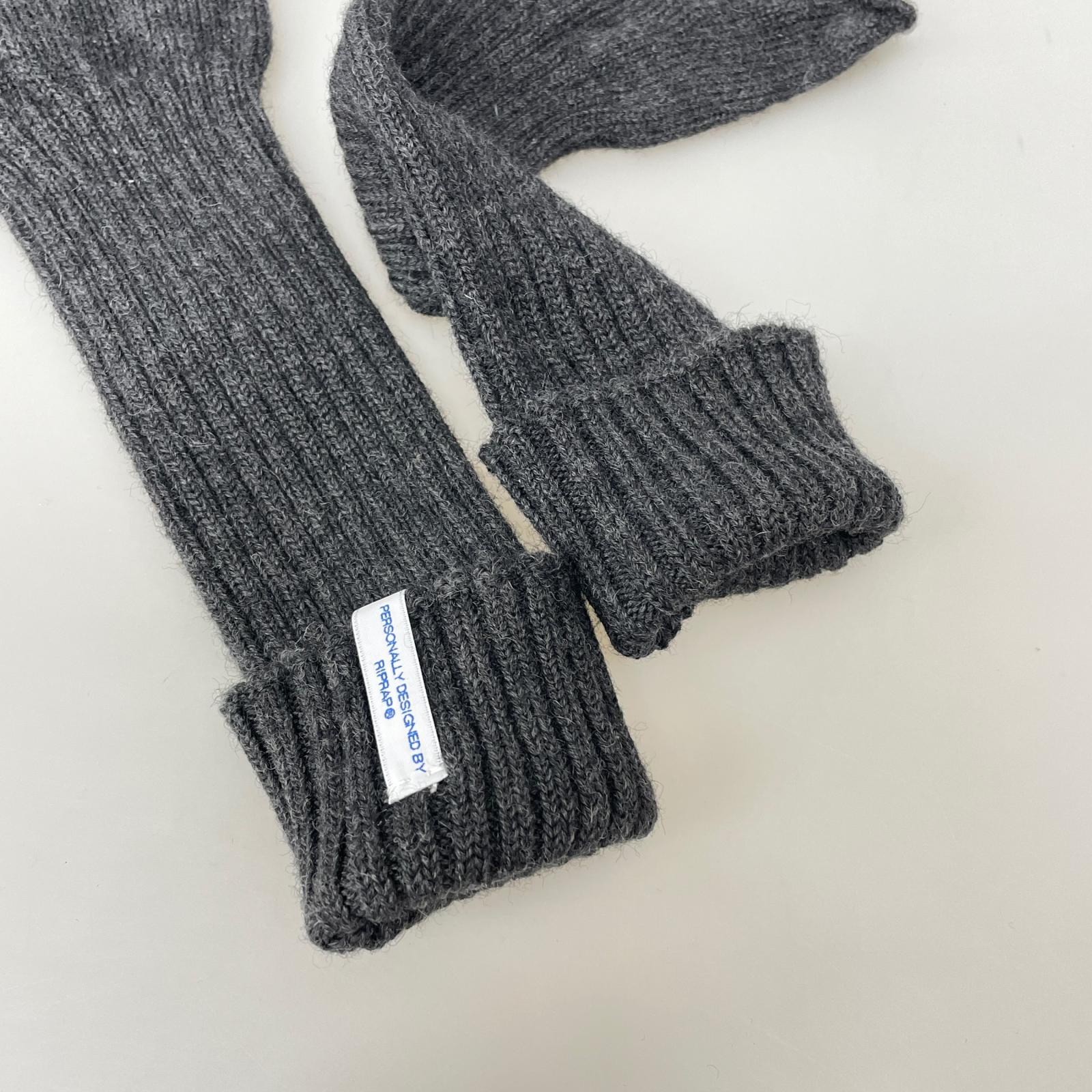 その他アクセサリー long gloves 手袋 グレー