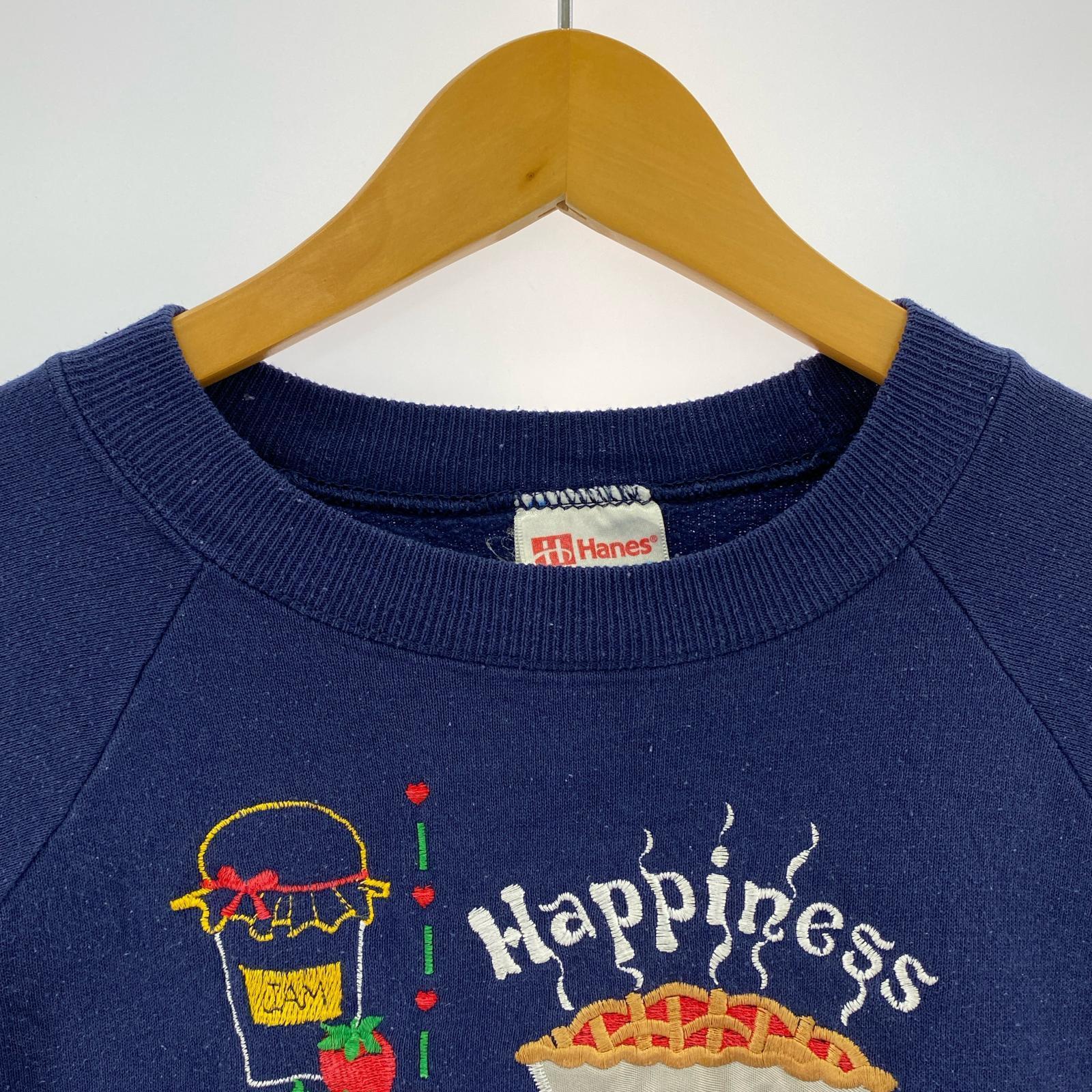 スウェット 90s/USA製/HANES/紺/L