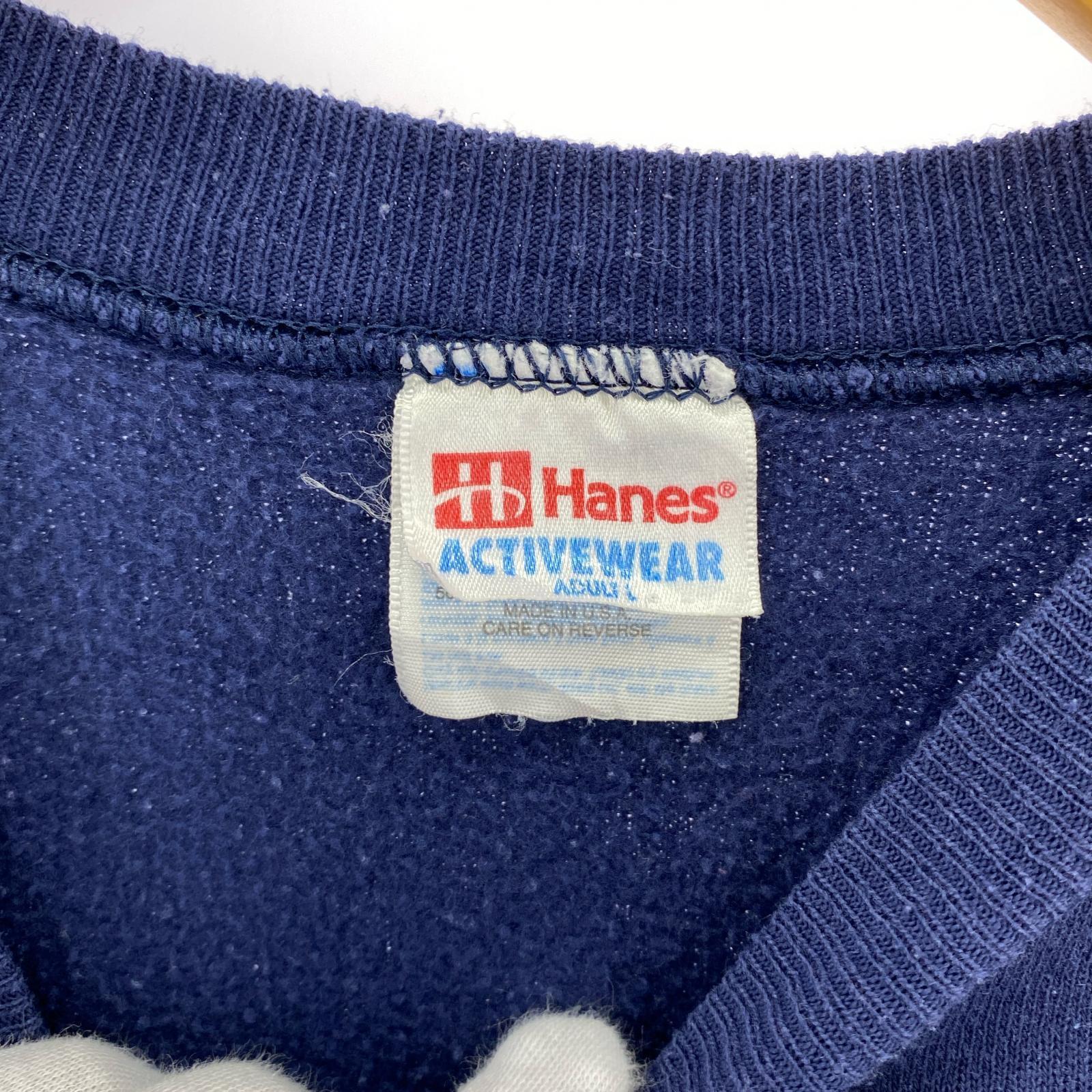 スウェット 90s/USA製/HANES/紺/L