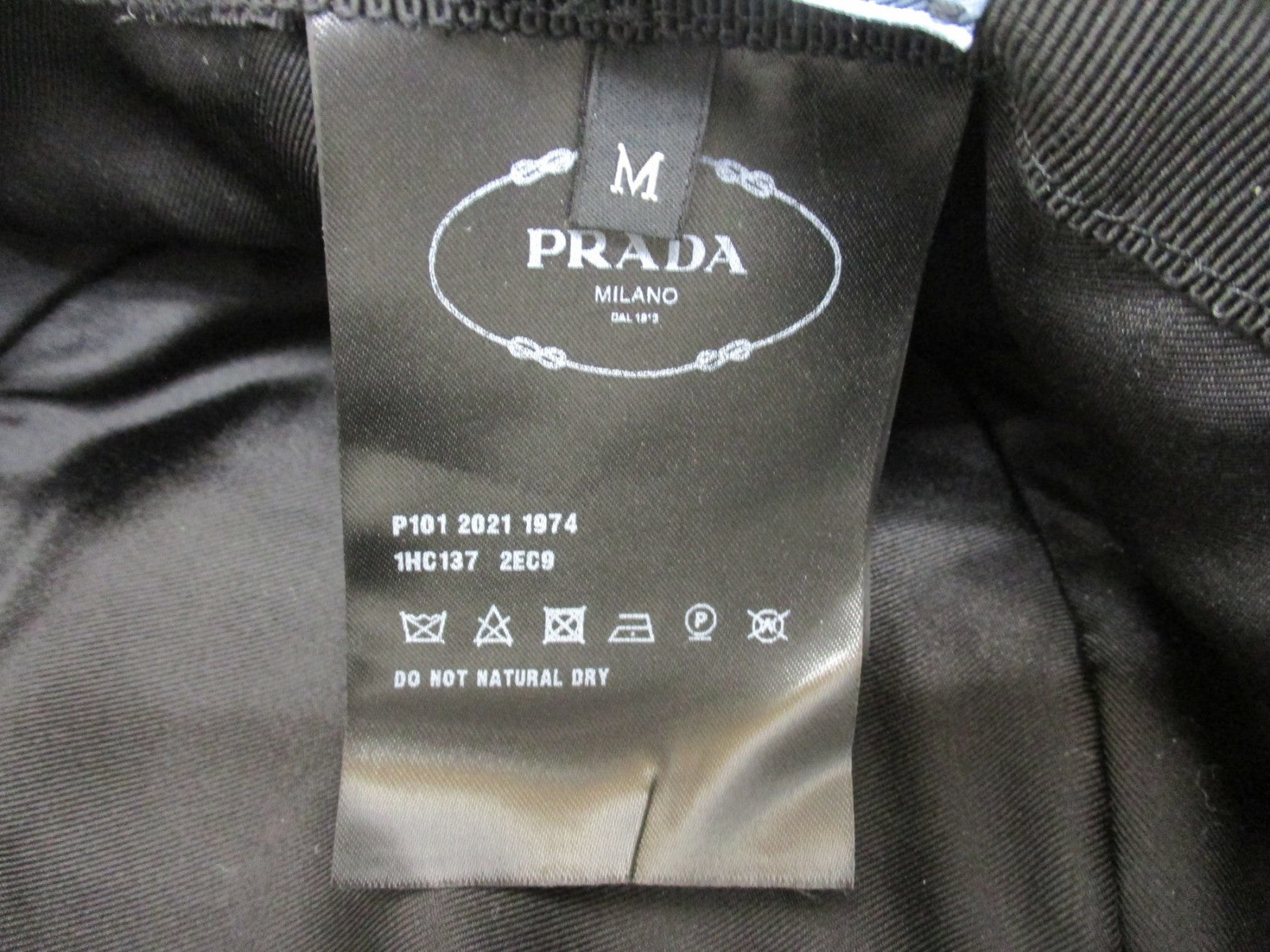 PRADA シアリング バケットハット 白 M 1HC137