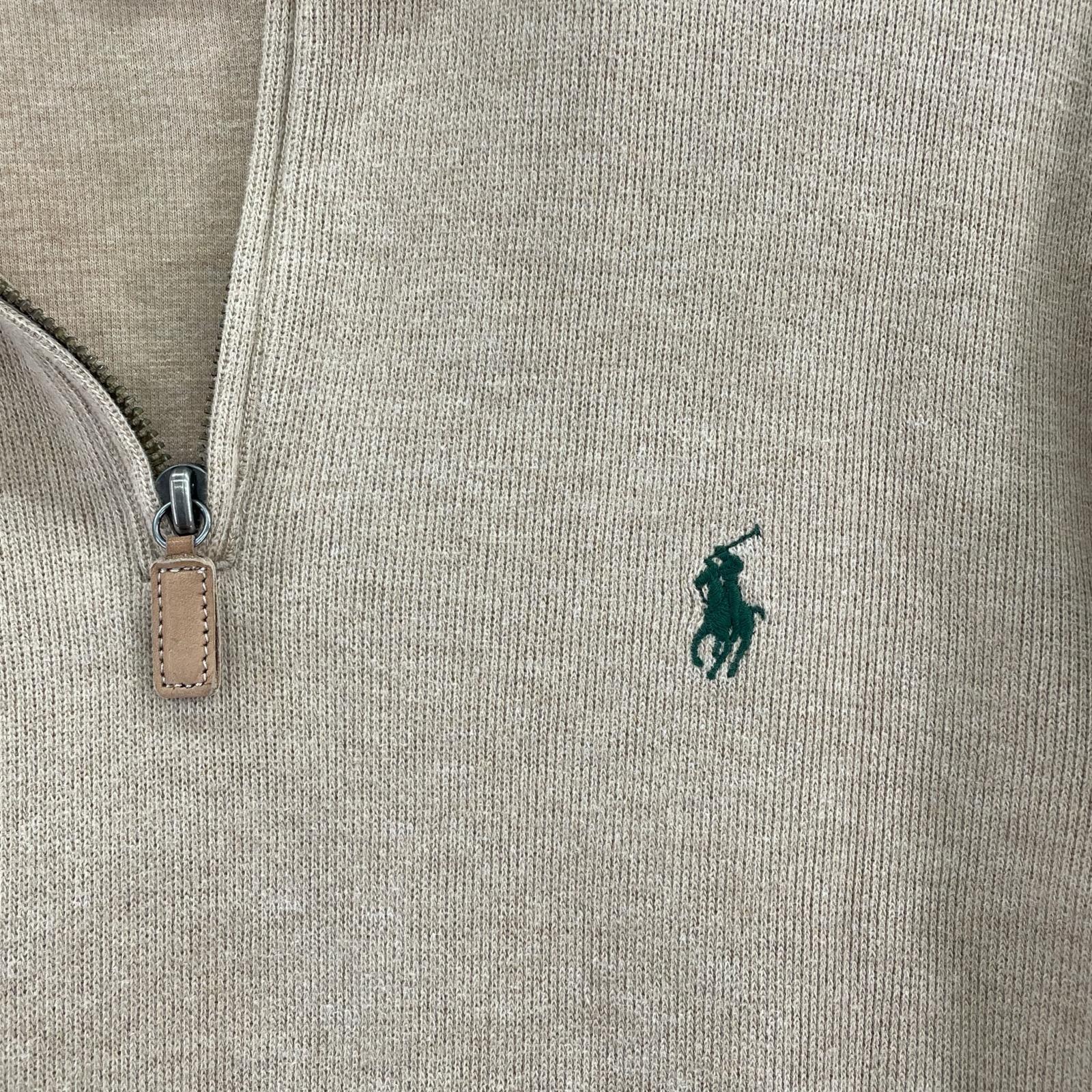 長袖Tシャツ ハーフジップ sizeM ブラウン M ブラウン