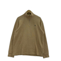 長袖Tシャツ ハーフジップ sizeM ブラウン M ブラウン