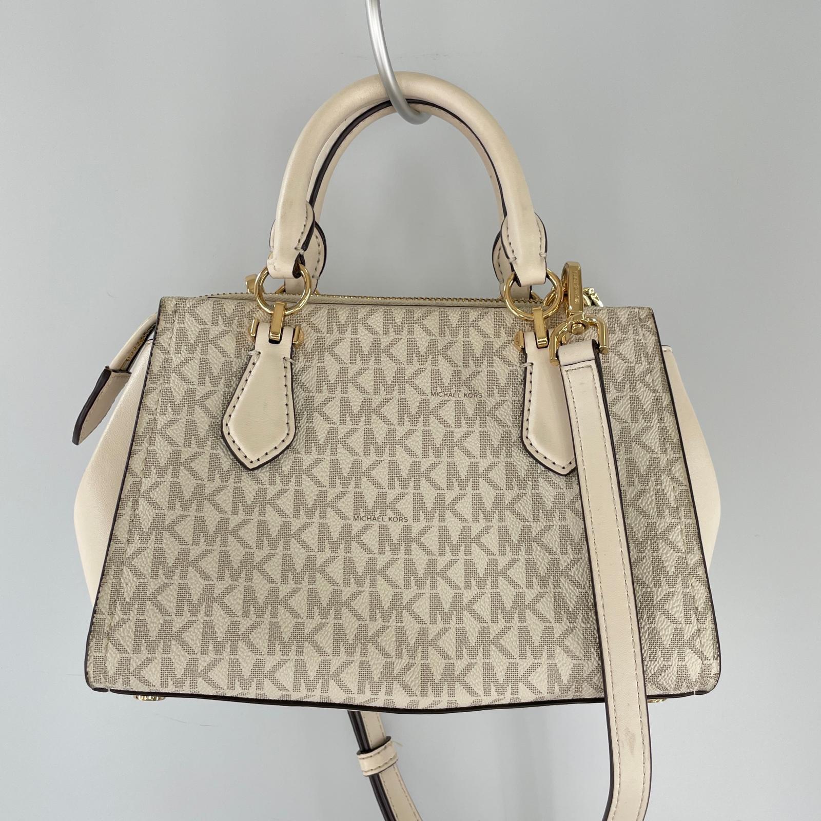 ショルダーバッグ MICHAEL KORS MARILYN MKシグネイチャー クロスボディバッグ アイボリー