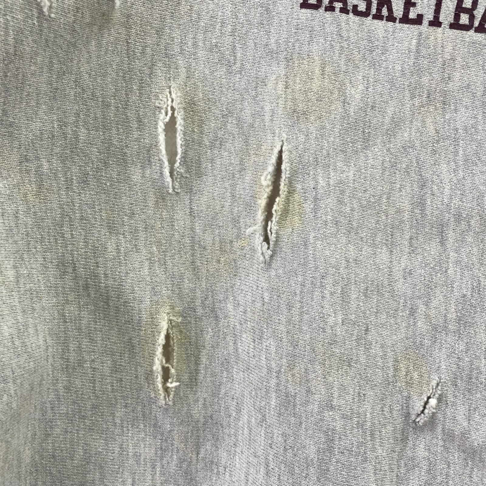 スウェット 80s RW COLGATE BASKETBALL (L) 灰 L グレー