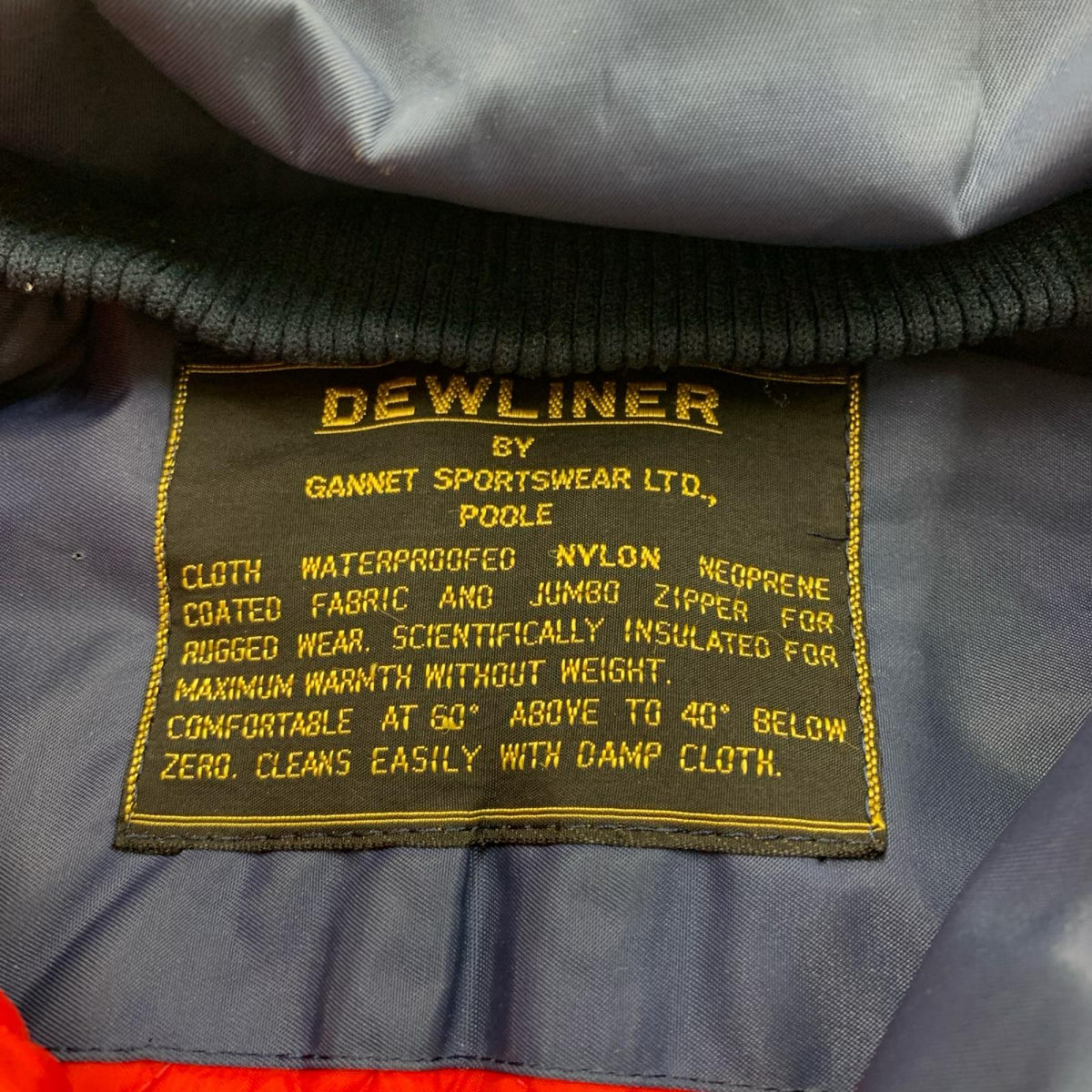 ジャケット DEWLINER 中綿ジャケット ネイビー ネイビー