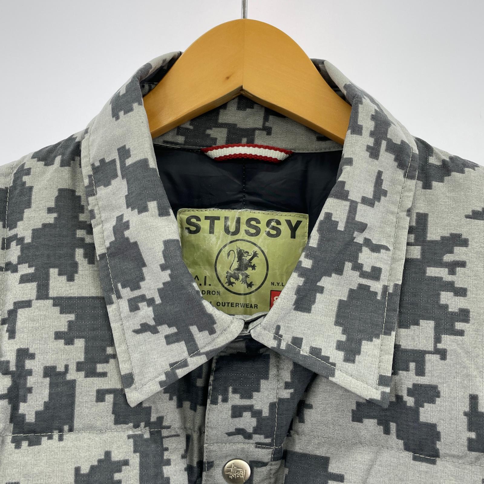 ダウンジャケット ~00s Digital camo Down Jacket M M グレー