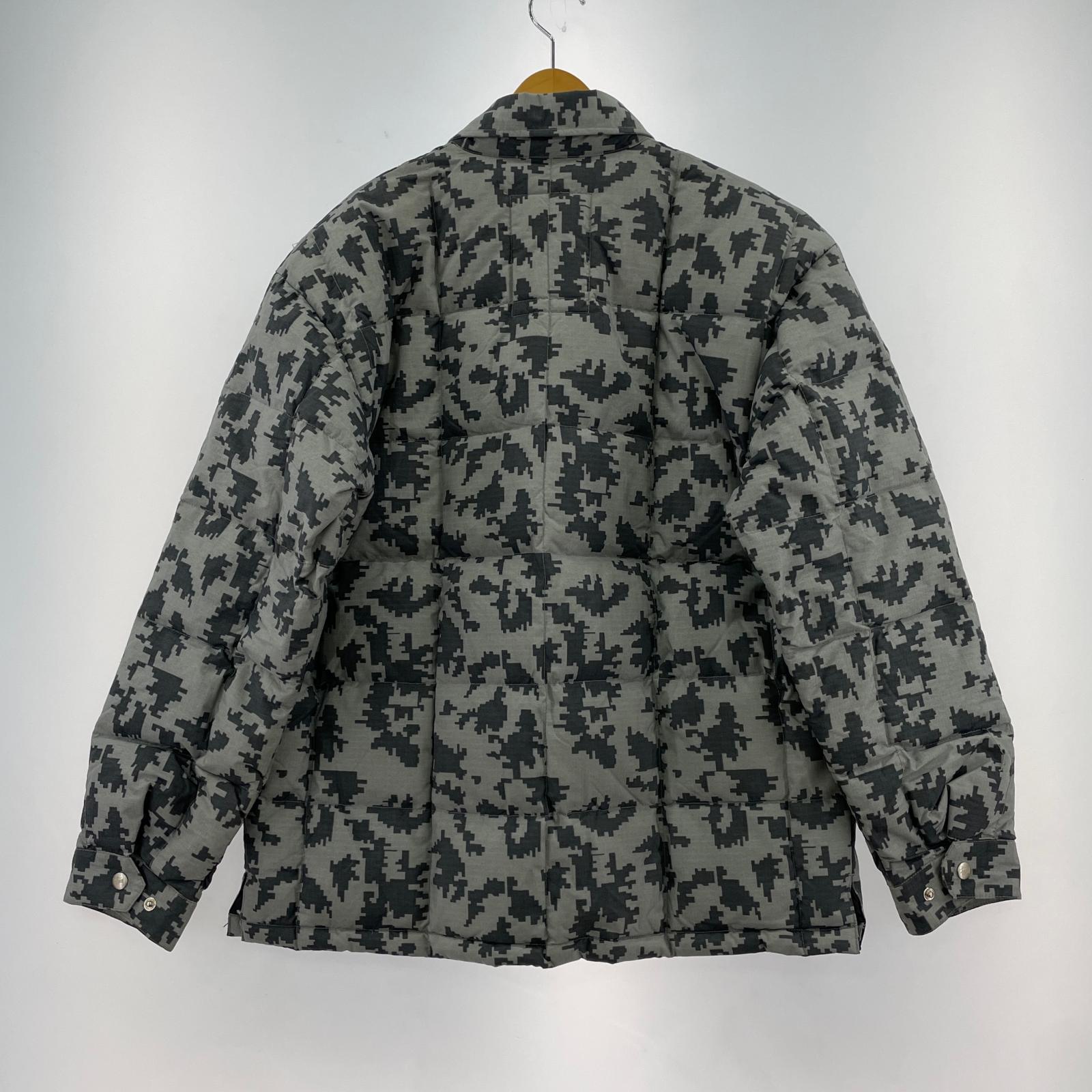 ダウンジャケット ~00s Digital camo Down Jacket M M グレー