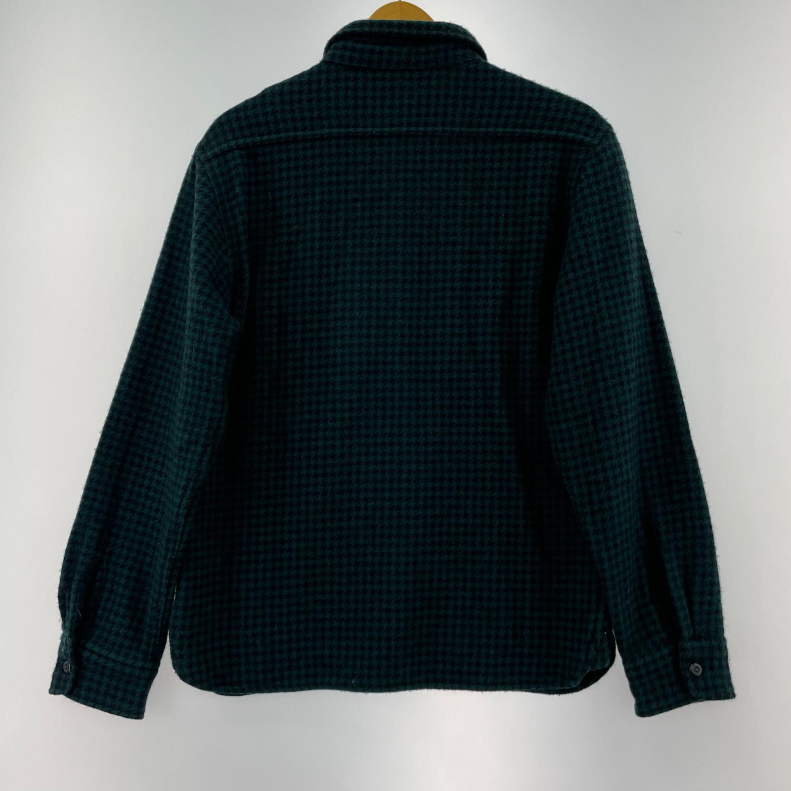 長袖シャツ 14AW BF GOOD RICH ウール 千鳥格子 (M) M グリーン