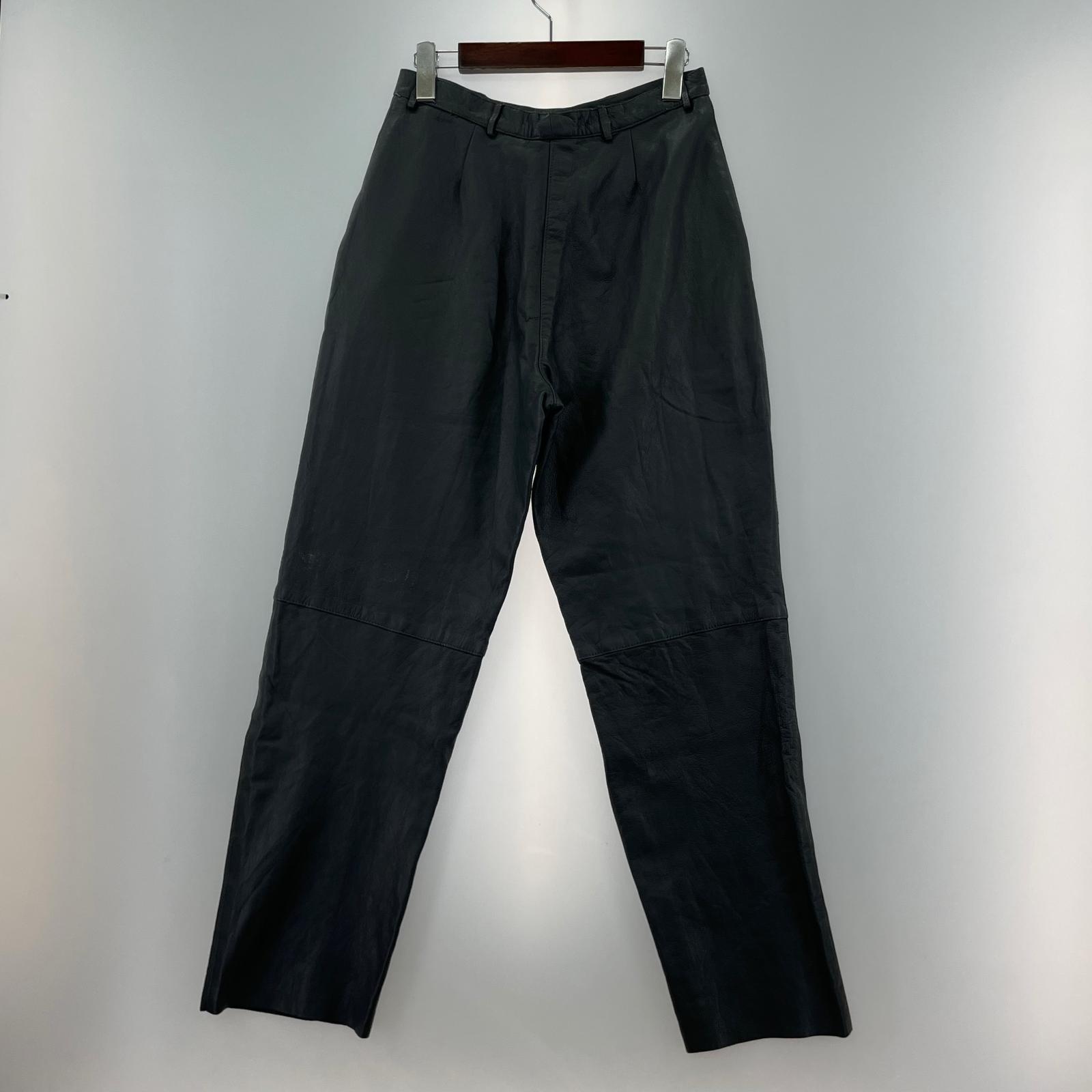 パンツ 90s レザー イタリア製 グレー