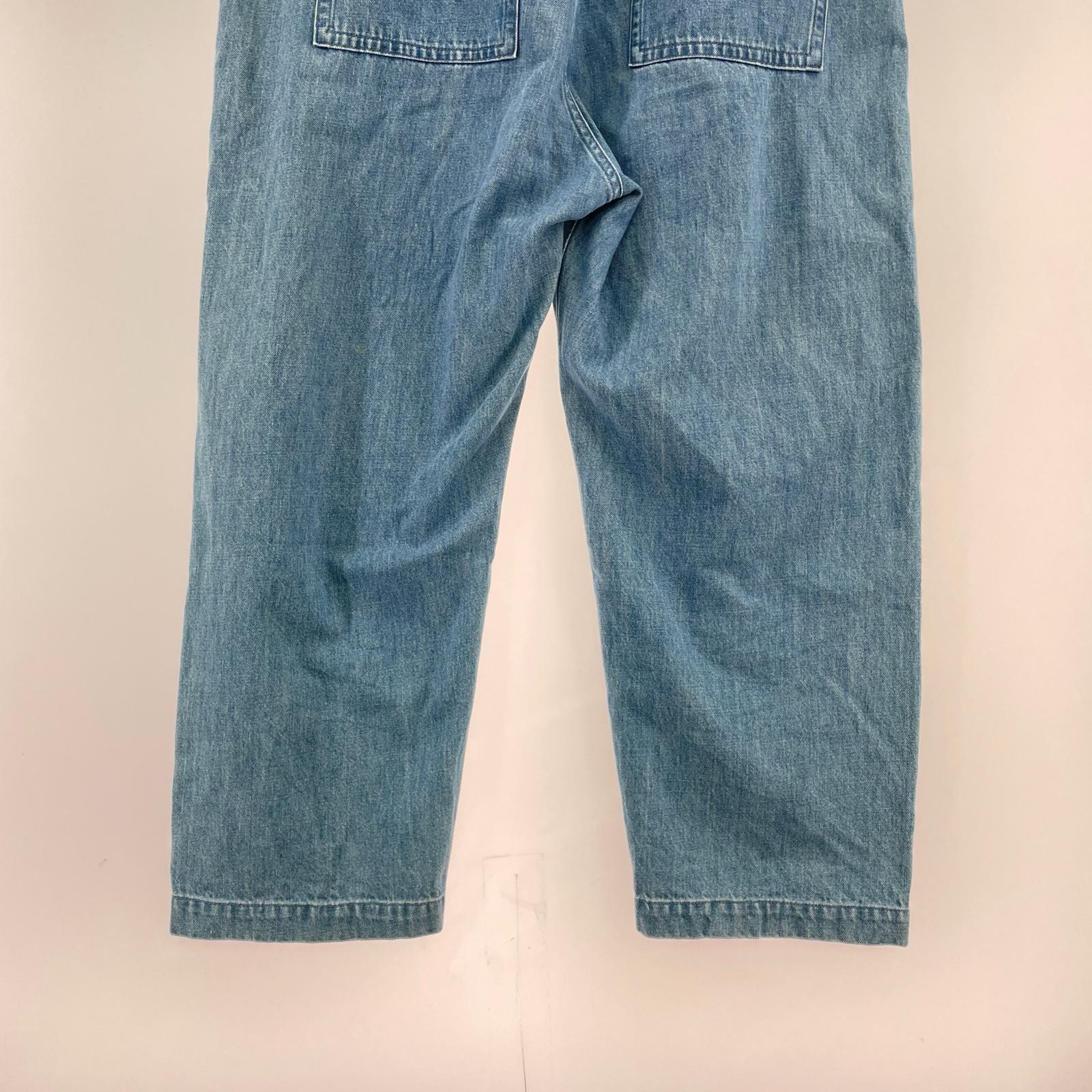 デニムパンツ アシンメトリーデニムパンツ インディゴ