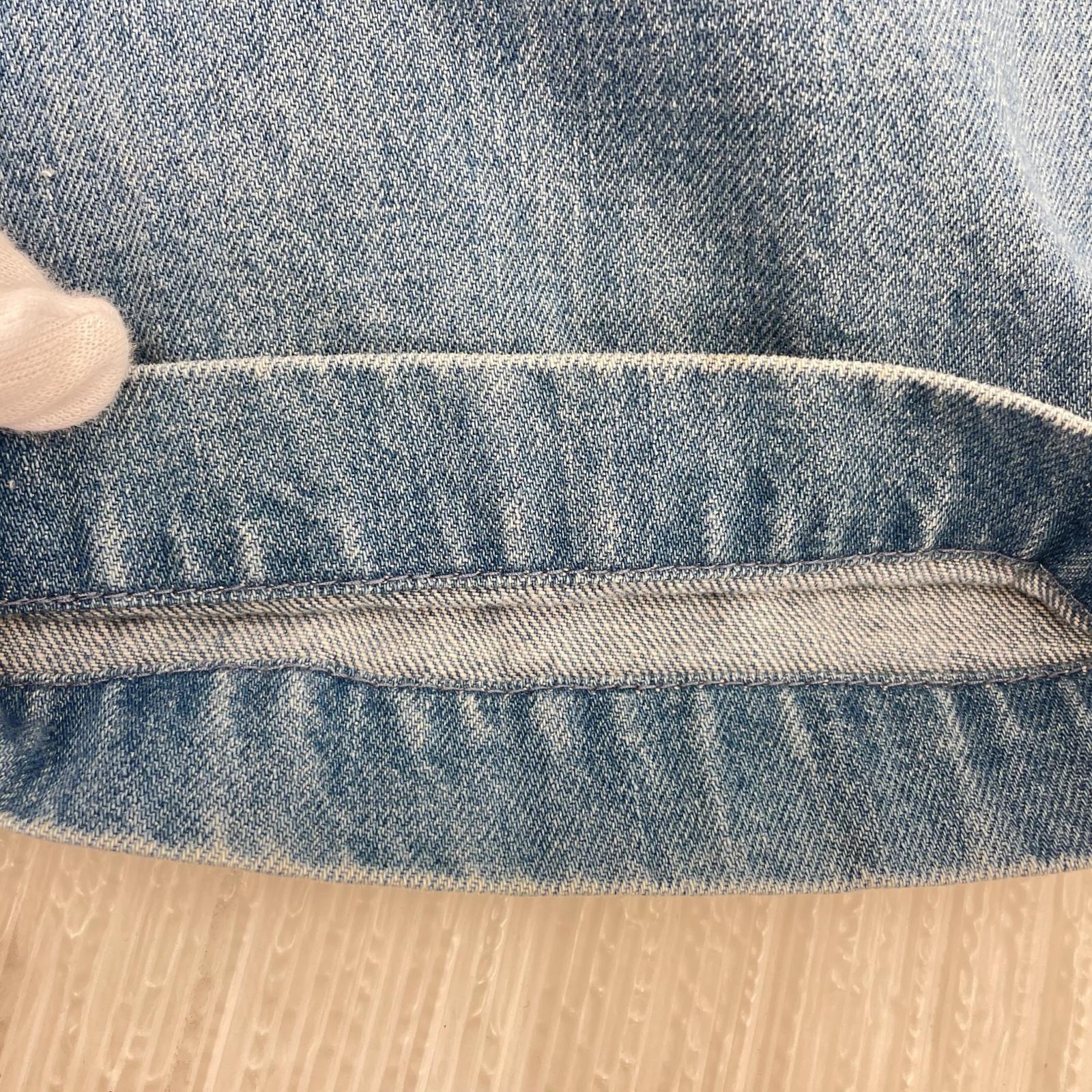 デニムパンツ アシンメトリーデニムパンツ インディゴ