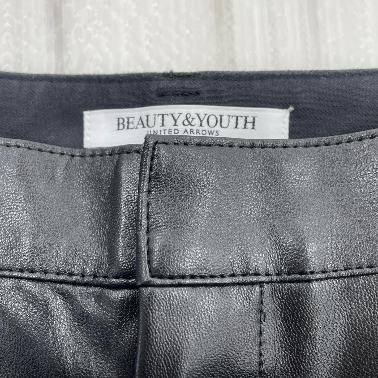 パンツ エコレザー M ブラック