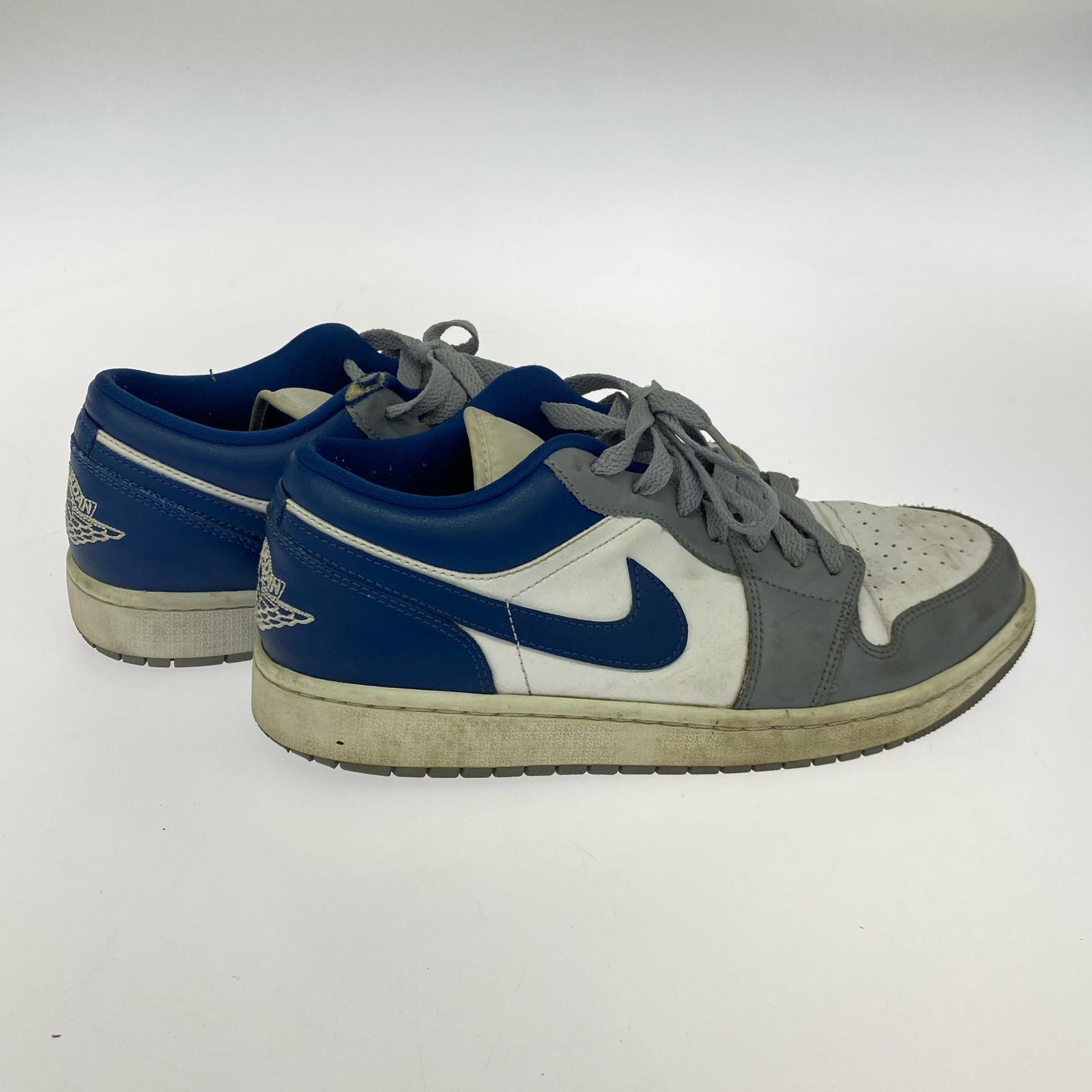 スニーカー WMNS Air Jordan 1 Low Grey and Blue 28cm (US10 UK9 1/2 EU46)