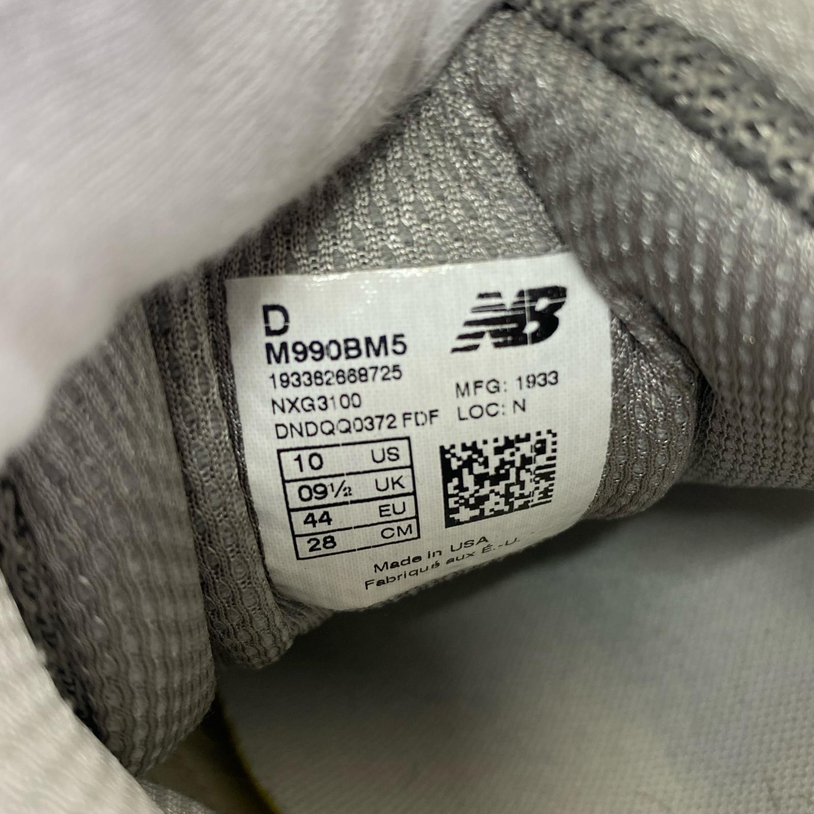 スニーカー M990BM5 GRAY MULTI 28 USA製 28cm (US10 UK9 1/2 EU46) グレー