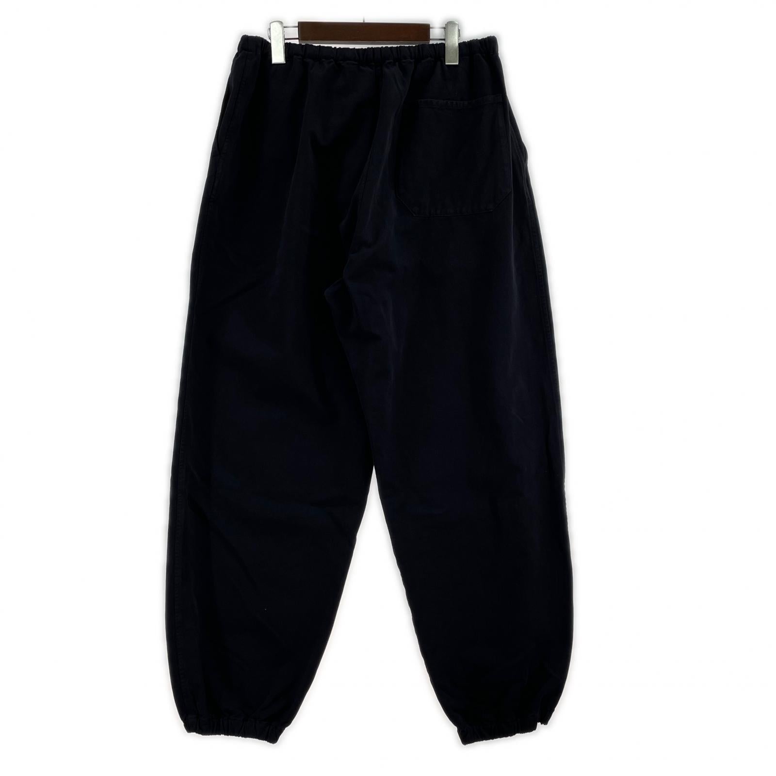 パンツ 24AW 製品染め ドローストリングパンツ 3 ネイビー 3 ブラック