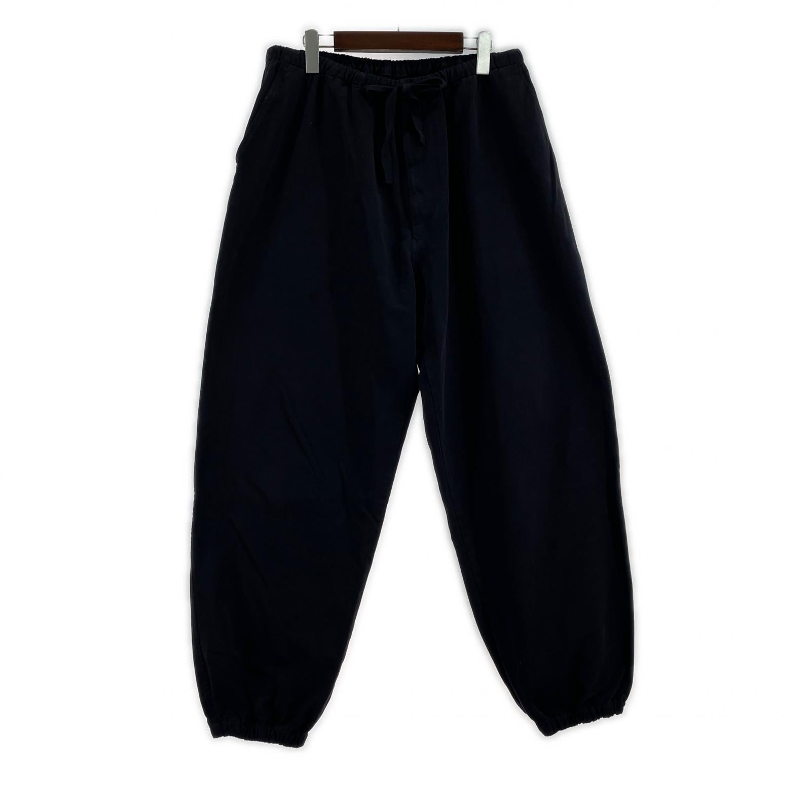 パンツ 24AW 製品染め ドローストリングパンツ 3 ネイビー 3 ブラック