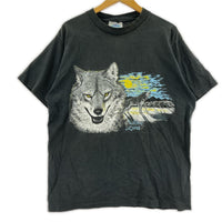 半袖Tシャツ 90s wolf tee L ブラック