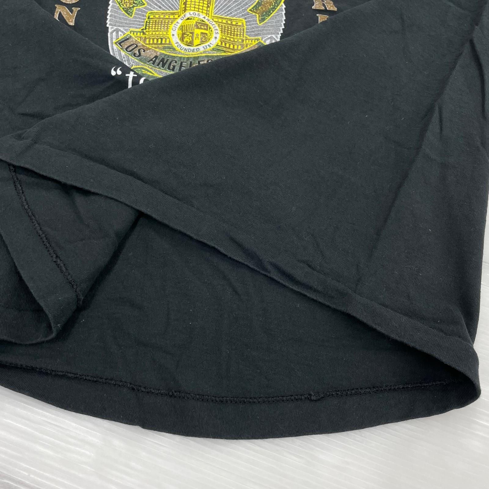 半袖Tシャツ 90s LAPD police tee L ブラック